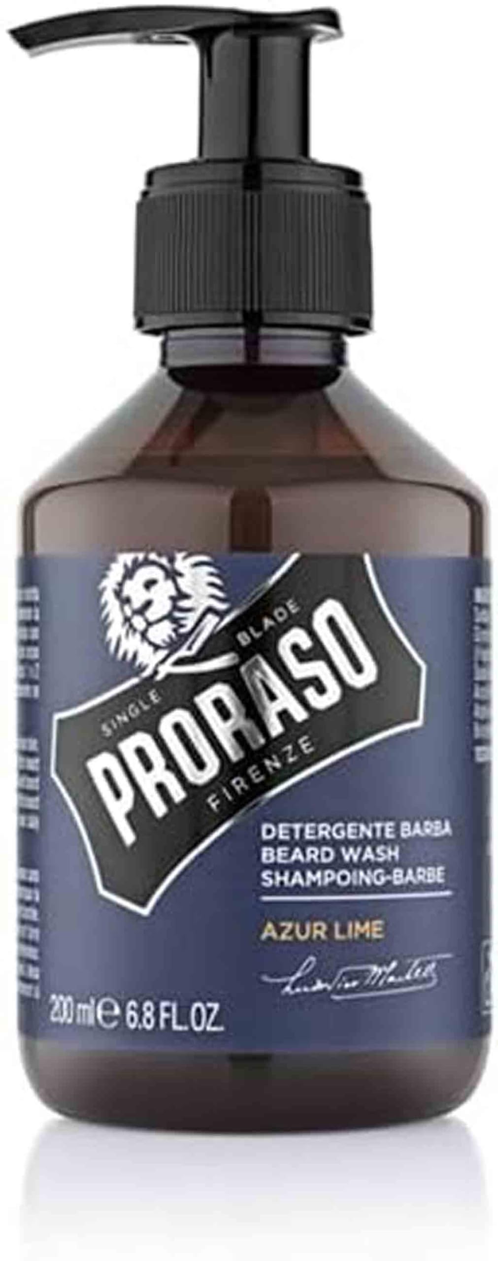 Proraso Beard Wash for Men - Cleansing, Softening & Refreshing Beard & Skin Care - Ideal for Daily Use & Grooming Routine
