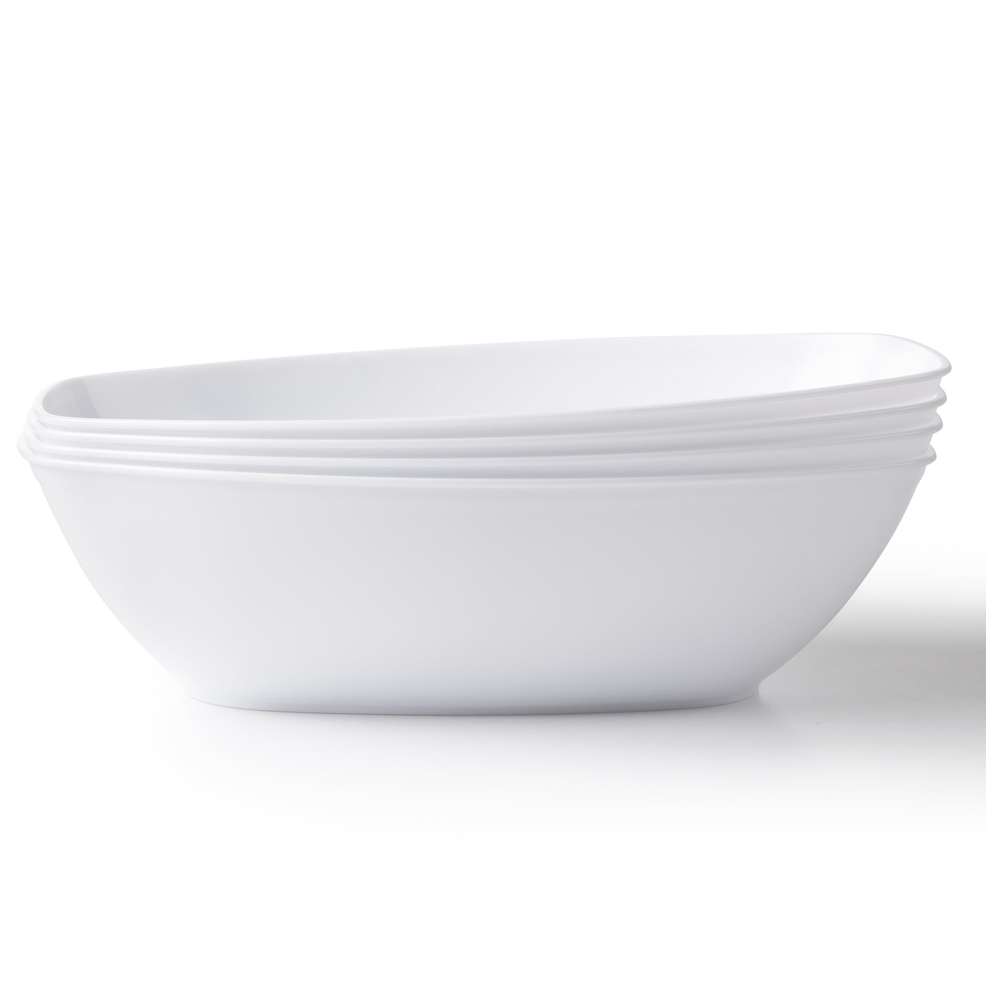 72 oz. White Oval Salad Bowl Set of 4 – Perfect for Family Dinners, Parties & Entertaining