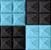 Black & Light Blue