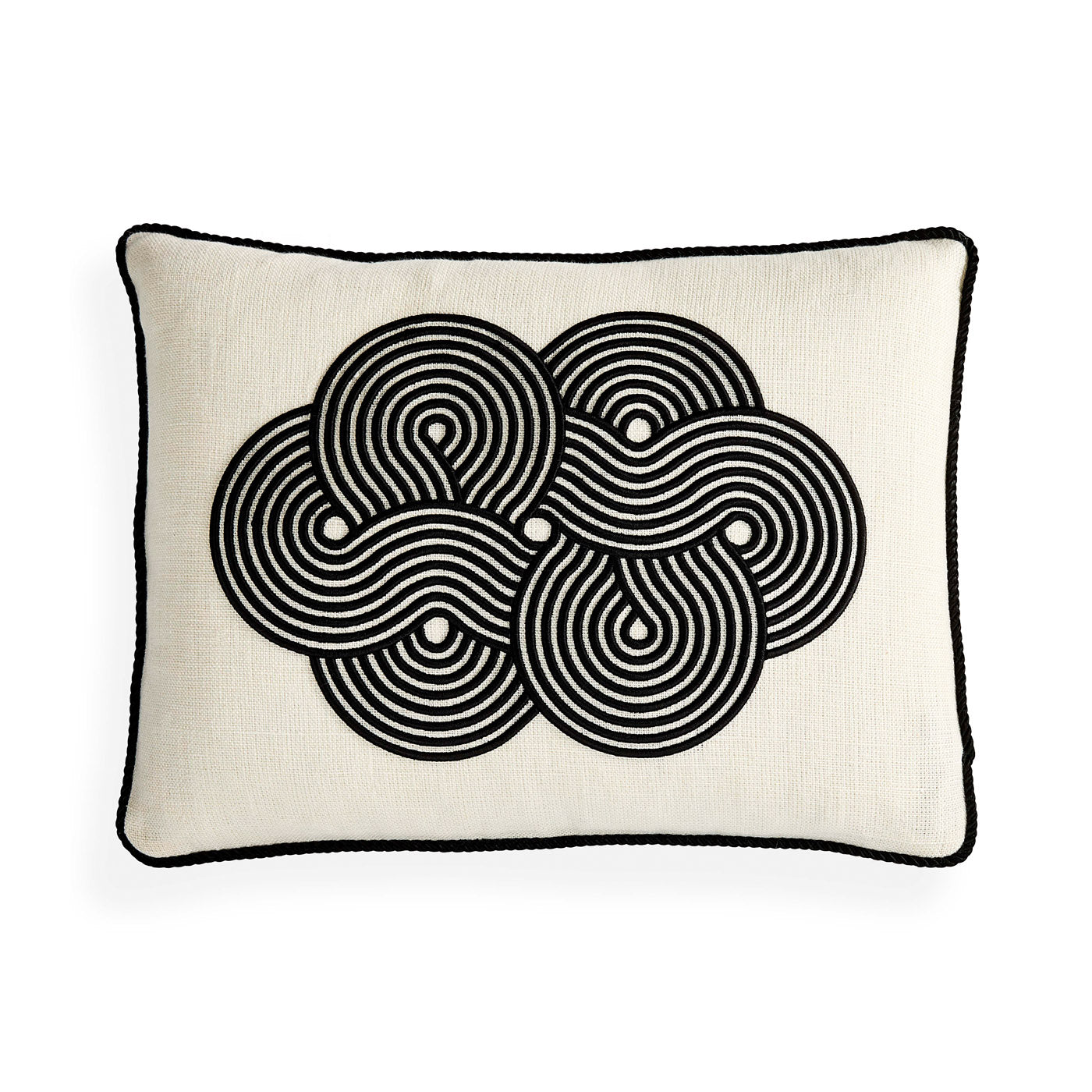 Pompidou Black and White Cloud Pillow - Ultra Soft Decorative Throw Pillow for Sofa, Bed, and Living Room - Perfect for Home Decor and Cozy Comfort