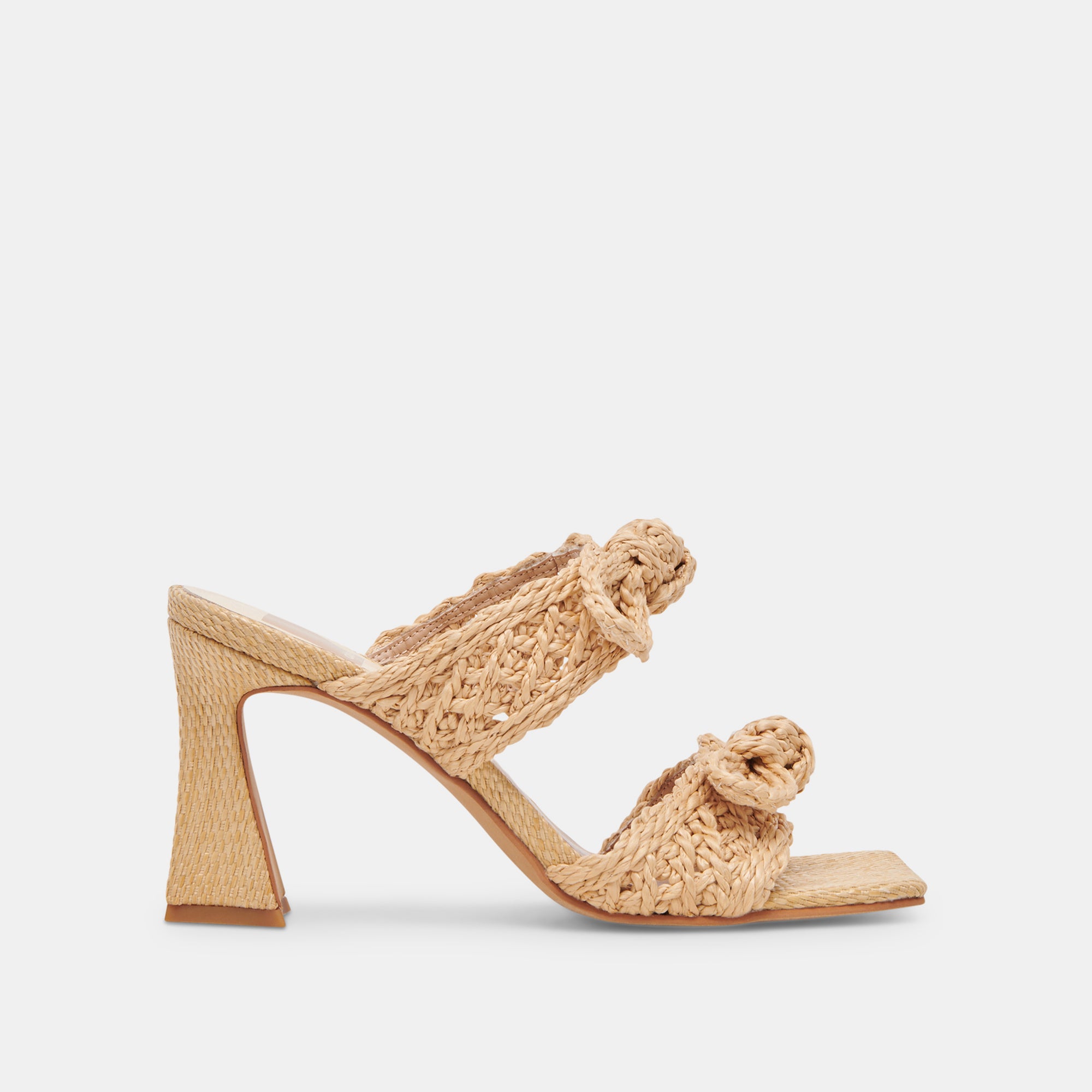 NIYAH Women's Natural Raffia Heels - Comfortable Lightweight Summer Sandals for Beach, Wedding & Outdoor Parties