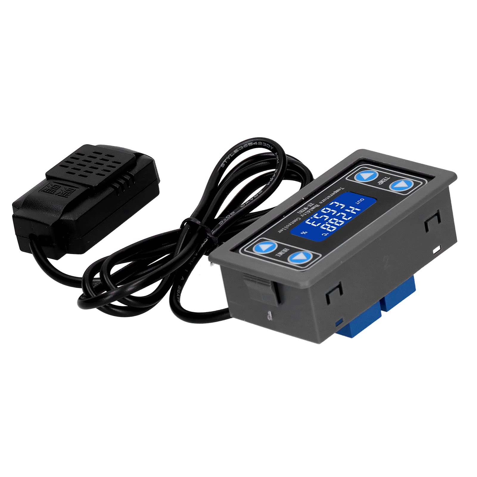 Shanrya Adjustable Digital Humidity Controller with LCD Display - Precise Temperature & Humidity Monitor for Greenhouse, Incubation, and Plant Growth - Ideal for Gardening, Hydroponics, and Indoor Planting