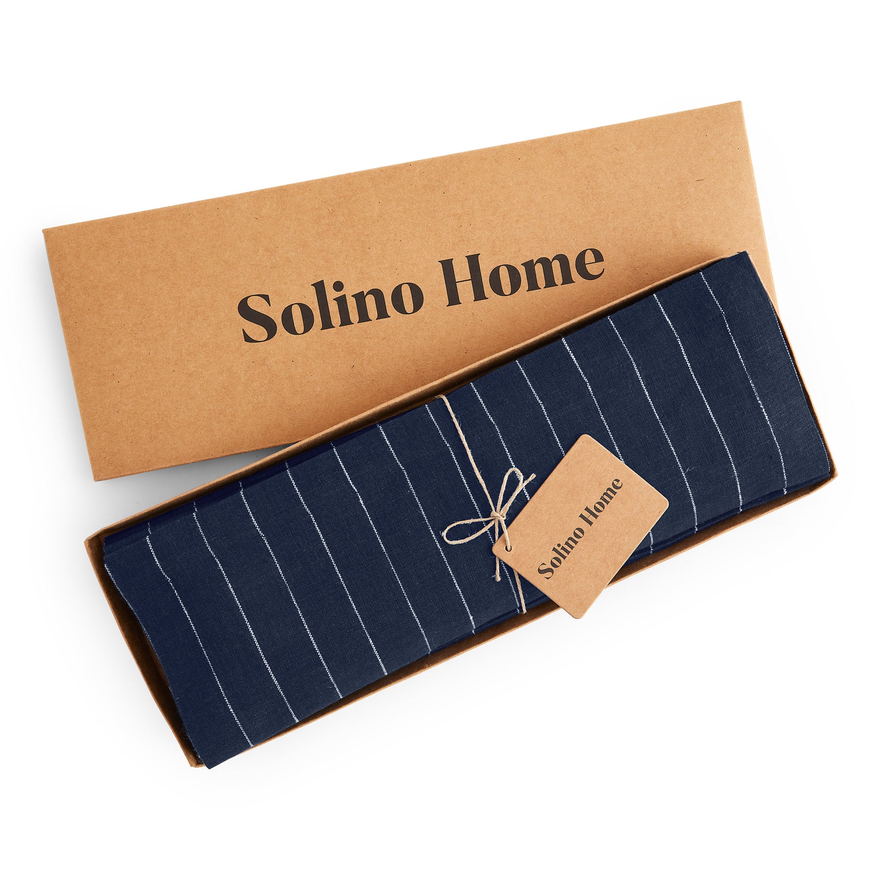 Elegant Pinstripe Placemats Set of 4 - Premium Cotton Table Mats for Formal Dining, Dinner Parties & Holiday Decor