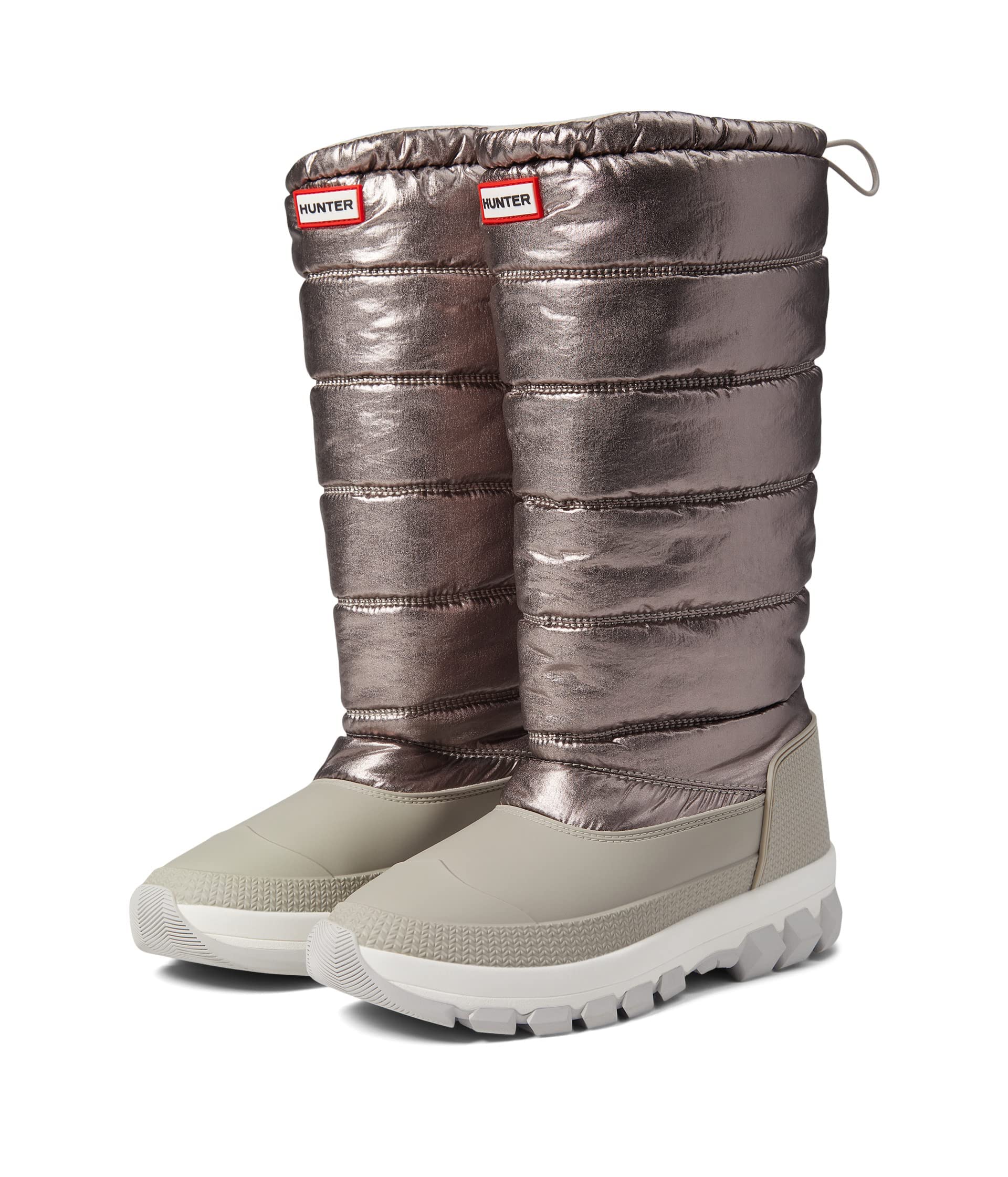 HUNTER Women's Metallic Insulated Snow Boots - Waterproof Winter Boots for Cold Weather, Fashionable Tall Snow Boots for Women - Perfect for Snowy Days, Hiking & Outdoor Activities