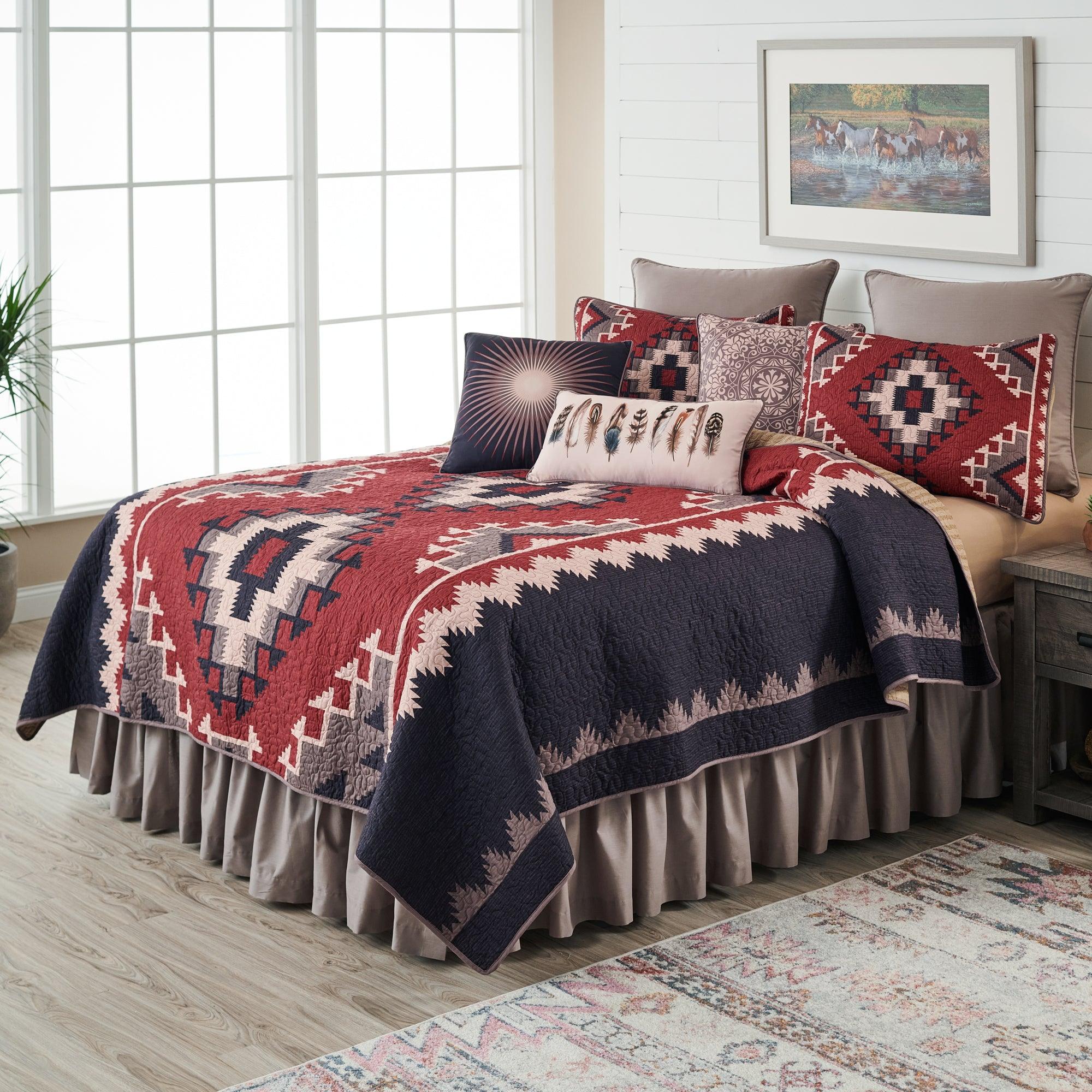 Desert Hideaway Quilt - Lightweight & Breathable Bedding Set for Cozy Comfort - Perfect for Guest Rooms, Vacation Homes & Glamping Adventures