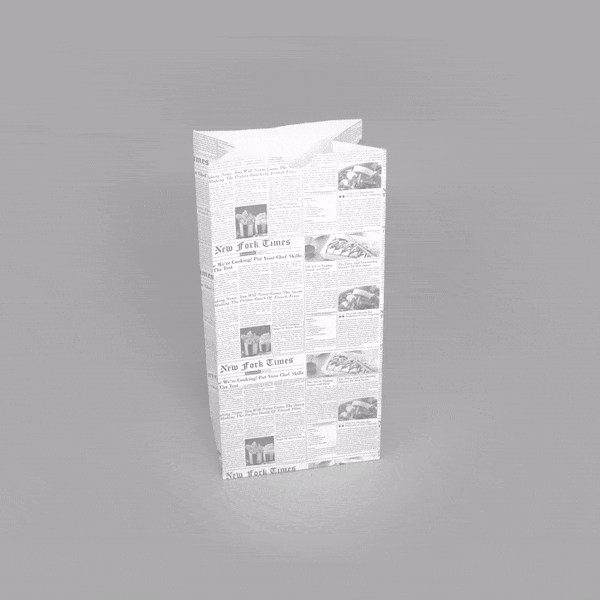Eco-Friendly Newsprint Paper Bags - 8 lb, 6 x 4 x 11.75 Inches, 100 Count Box - Perfect for Retail Packaging, Grocery Shopping & Gift Wrapping