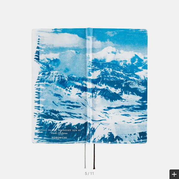 Hobonichi Techo 2025 Planner - Naoki Ishikawa Denali Midnight Sun #1 Weeks Hardcover, English Edition | Weekly Horizontal Layout, January & Monday Start | Perfect for Journaling, Scheduling & Productivity