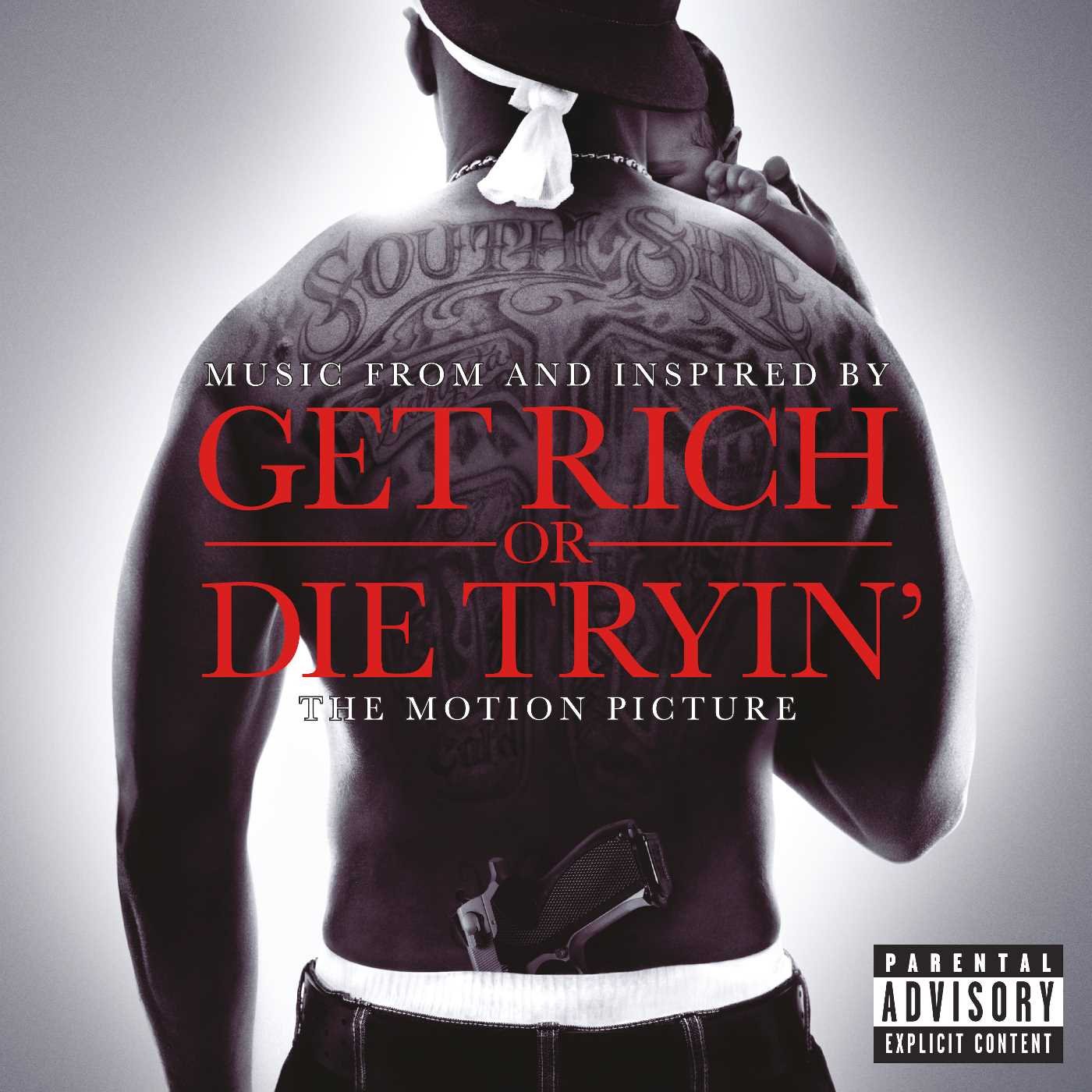 Get Rich Or Die Tryin' Soundtrack Album - Explicit Lyrics Hip Hop Music CD - Perfect for Workout, Gym & Car Rides