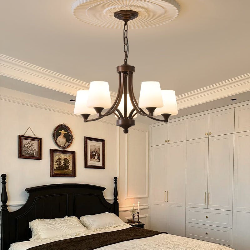 Ardena Classic Chandelier - Elegant Crystal Ceiling Light Fixture for Dining Room, Living Room & Bedroom | Perfect for Home Decor & Wedding Venues