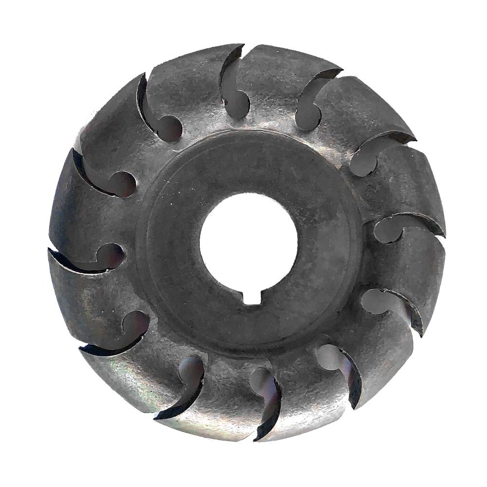 High Hardness 65mm Wood Carving Disc - 12 Teeth 16mm Bore Angle Grinder Attachment for Woodworking & DIY Projects | Perfect for Shaping, Trimming & Carving Wood (Black)