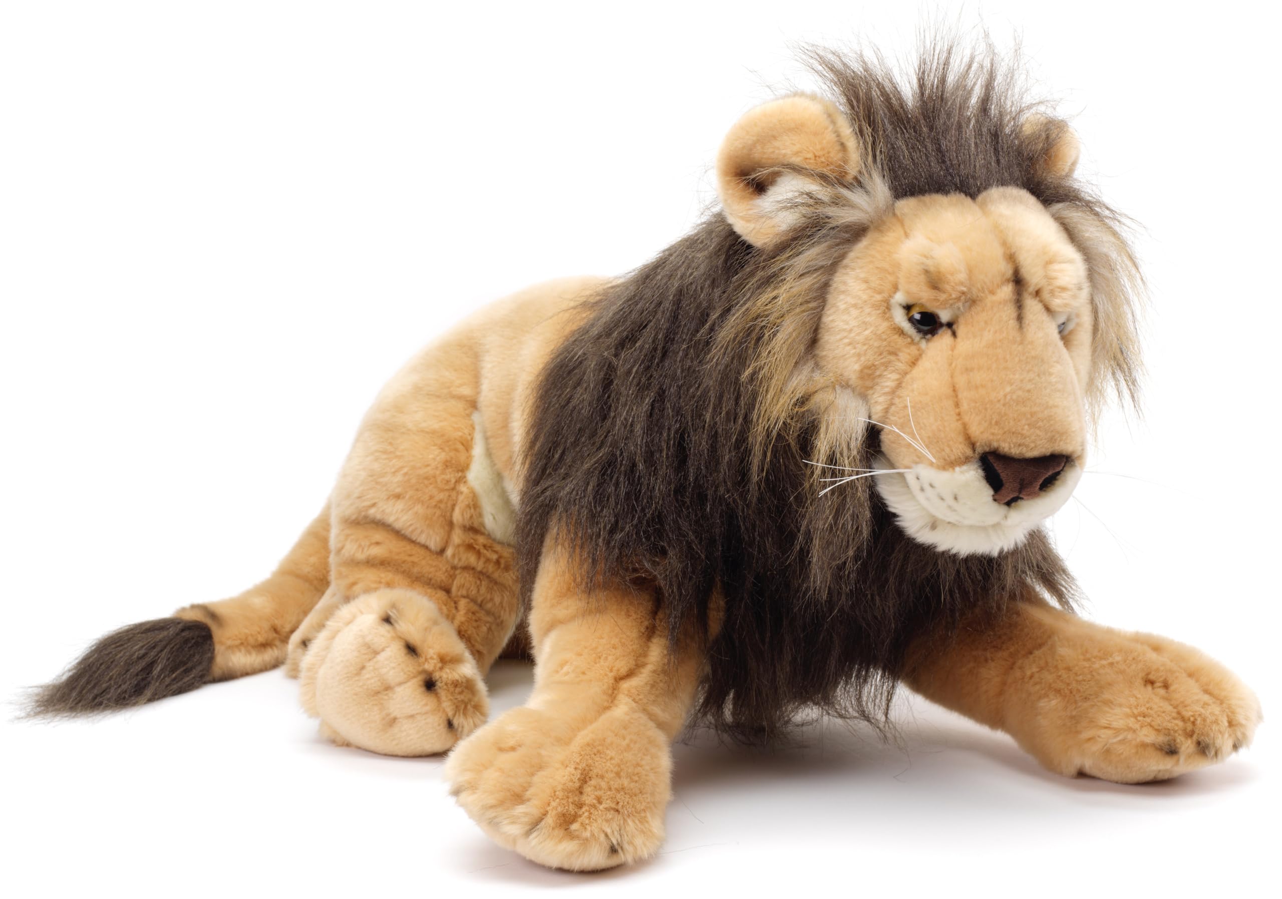 Wild Lion Plush Toy - 70cm Long Stuffed Animal, Soft & Cuddly Safari Plushie for Kids | Perfect for Nursery Decor, Birthday Gifts & Comfort Companions