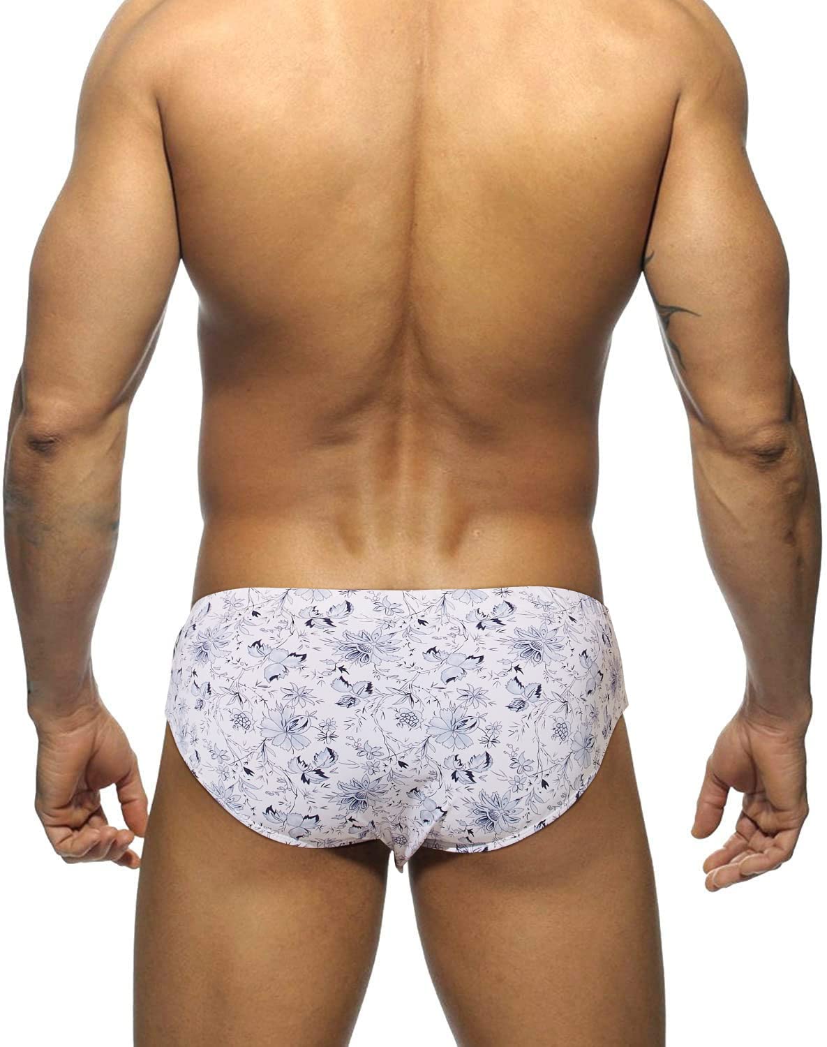 MIZOK Men's Quick-Dry Polyester Swim Trunks with Adjustable Drawstring - Comfortable Beachwear for Swimming, Surfing & Vacation