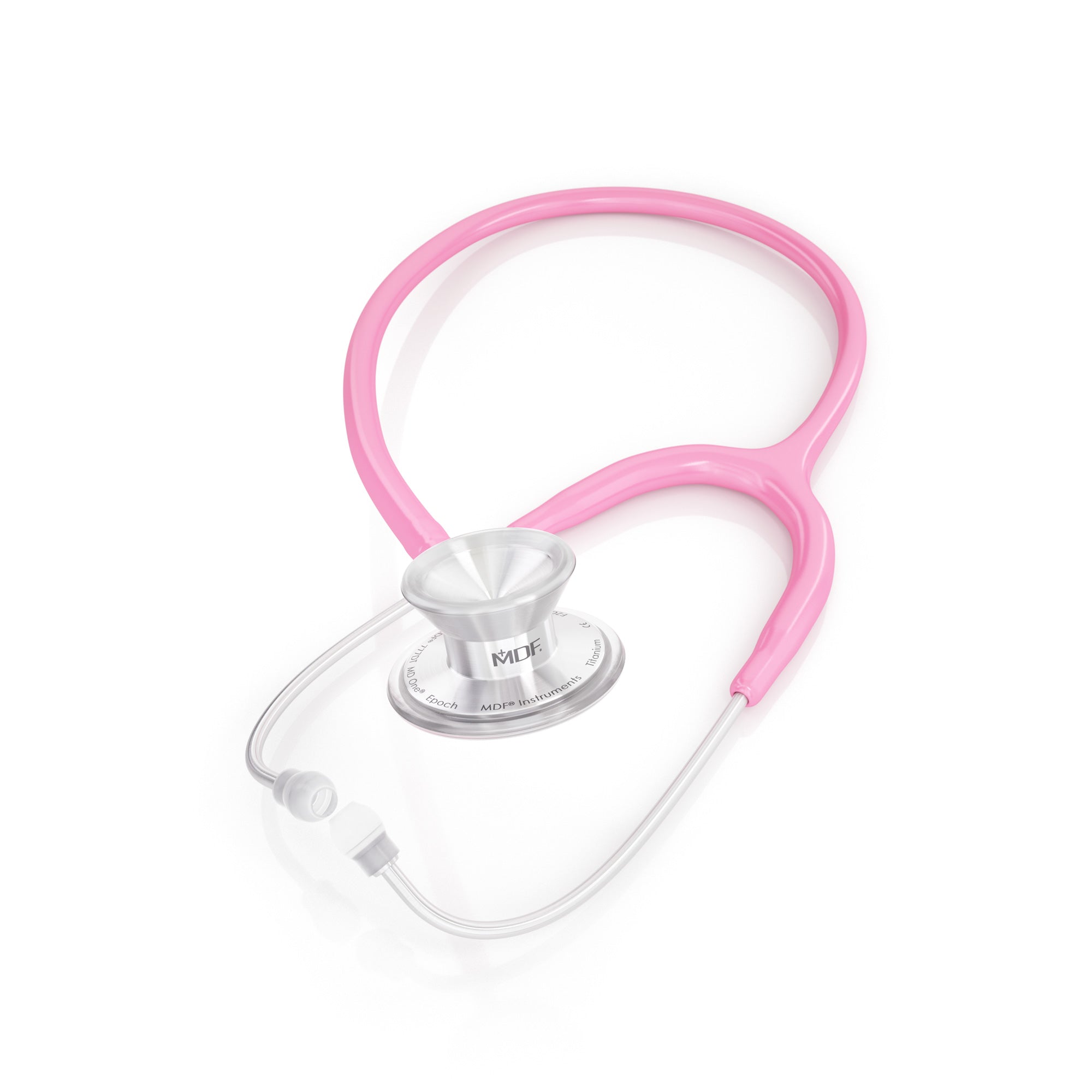 MD One® Epoch® Titanium Adult Stethoscope - Premium Pink Medical Stethoscope for Doctors, Nurses & Healthcare Professionals - Ideal for Physical Exams, Patient Monitoring & Clinical Use