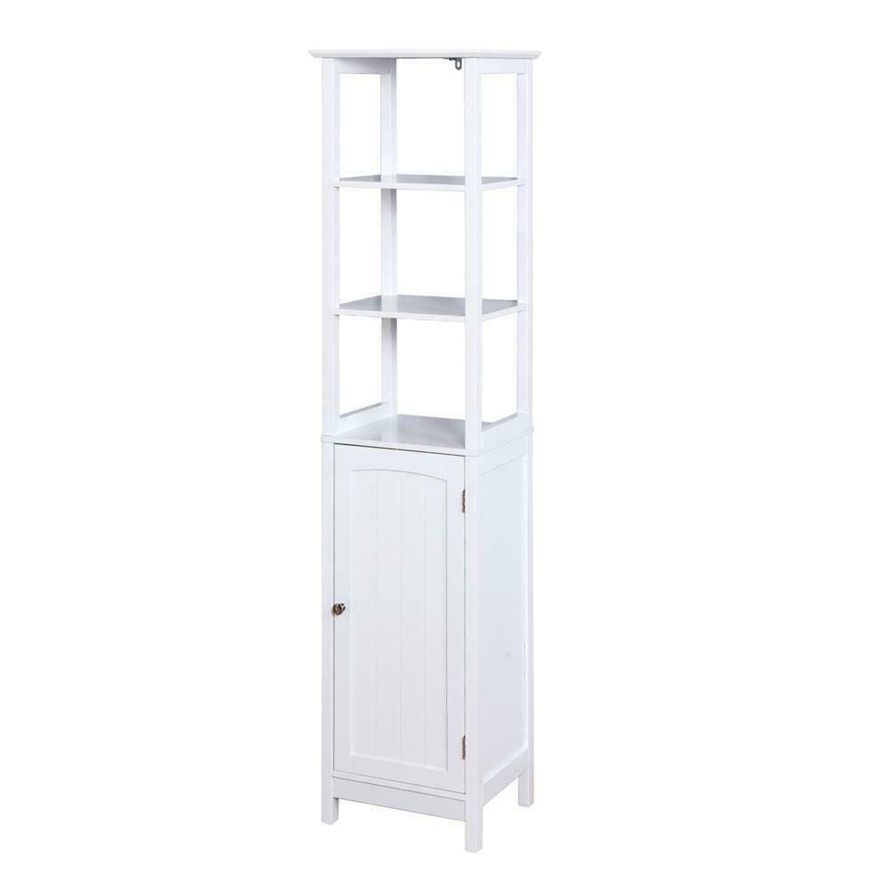 Wooden Pantry Cabinet with Adjustable Shelves - Tall Kitchen Storage Organizer for Food, Spices & Dry Goods - Perfect for Pantry, Kitchen, Dining Room & Home Organization