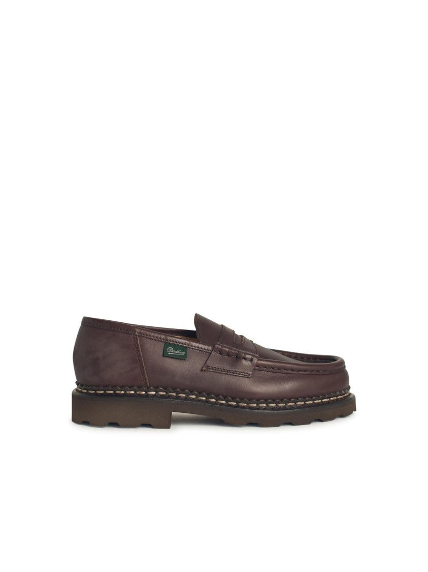 Remis Brown Leather Loafers for Men - Comfortable Slip-On Dress Shoes for Business Casual & Office Wear