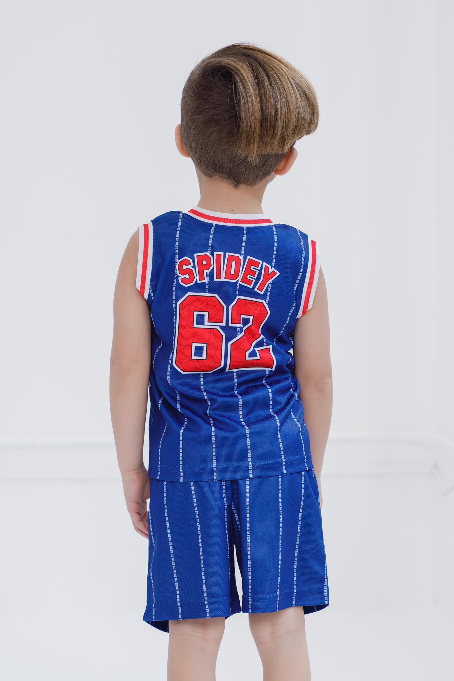 Marvel Spider-Man Miles Morales Hulk Mesh Jersey Tank Top & Basketball Shorts Set for Kids (2T-20) - Superhero Costume & Sports Outfit for Playtime, Cosplay & Basketball Games