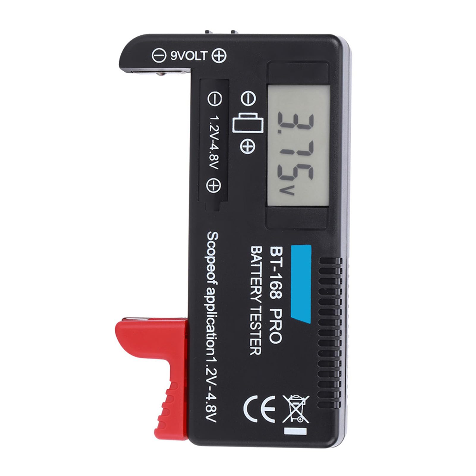 BT-168Pro Digital LCD Battery Tester - Accurate 1.2V-4.8V Battery Capacity Checker for AA AAA Button Cells - Perfect for Home, Office & Electronics Repair Shops