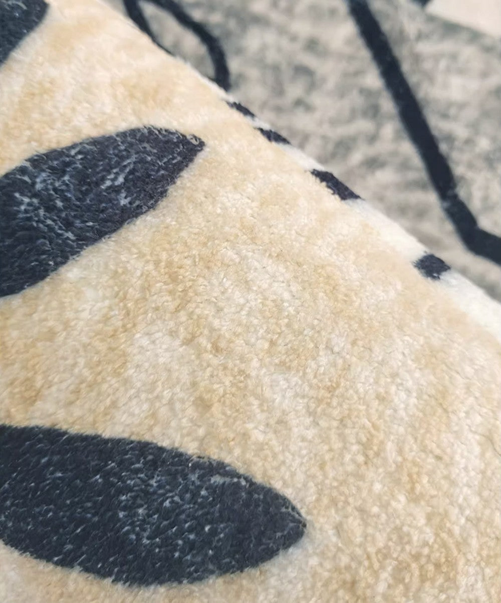Modern Abstract Area Rugs - Soft Thick Contemporary Rugs for Living Room, Bedroom, Dining Room & Hallway - Non-Slip Floor Mat for Home Decor, Office & High Traffic Areas