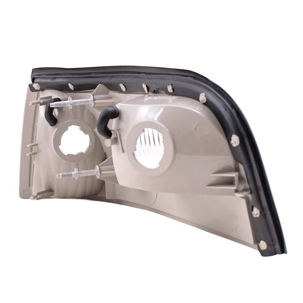 Brock Replacement Driver & Passenger Side Marker Lights for 2003-2005 Mercury Grand Marquis - Compatible with 3W3Z13201AA & 3W3Z13200AA - Easy Installation for Improved Night Visibility & Safety
