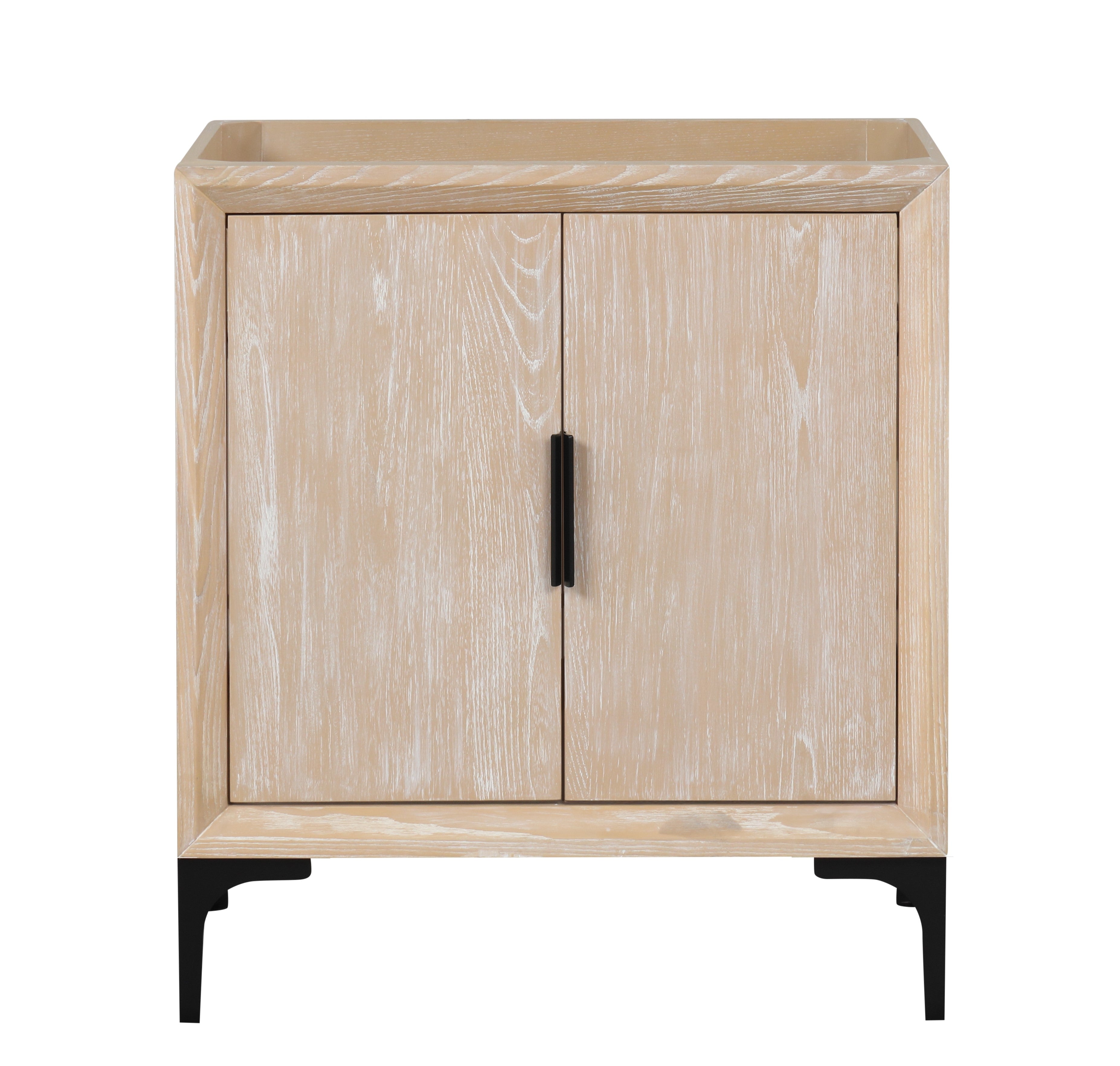 Whitewashed Ash 29.5 Inch Bathroom Vanity with Sink - Modern Farmhouse Style for Bathroom Remodel & Home Decor (Perfect for Small Spaces & Powder Rooms)