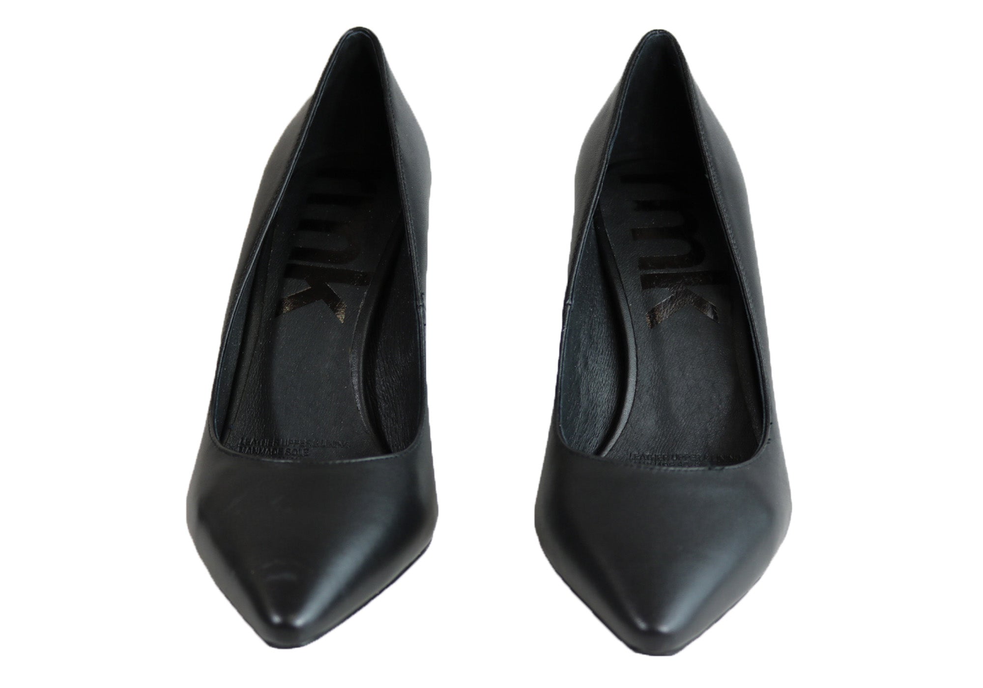 RMK Abra Women's Mid Heel Leather Pointed Toe Pumps - Elegant Office & Party Dress Shoes for Professional Women