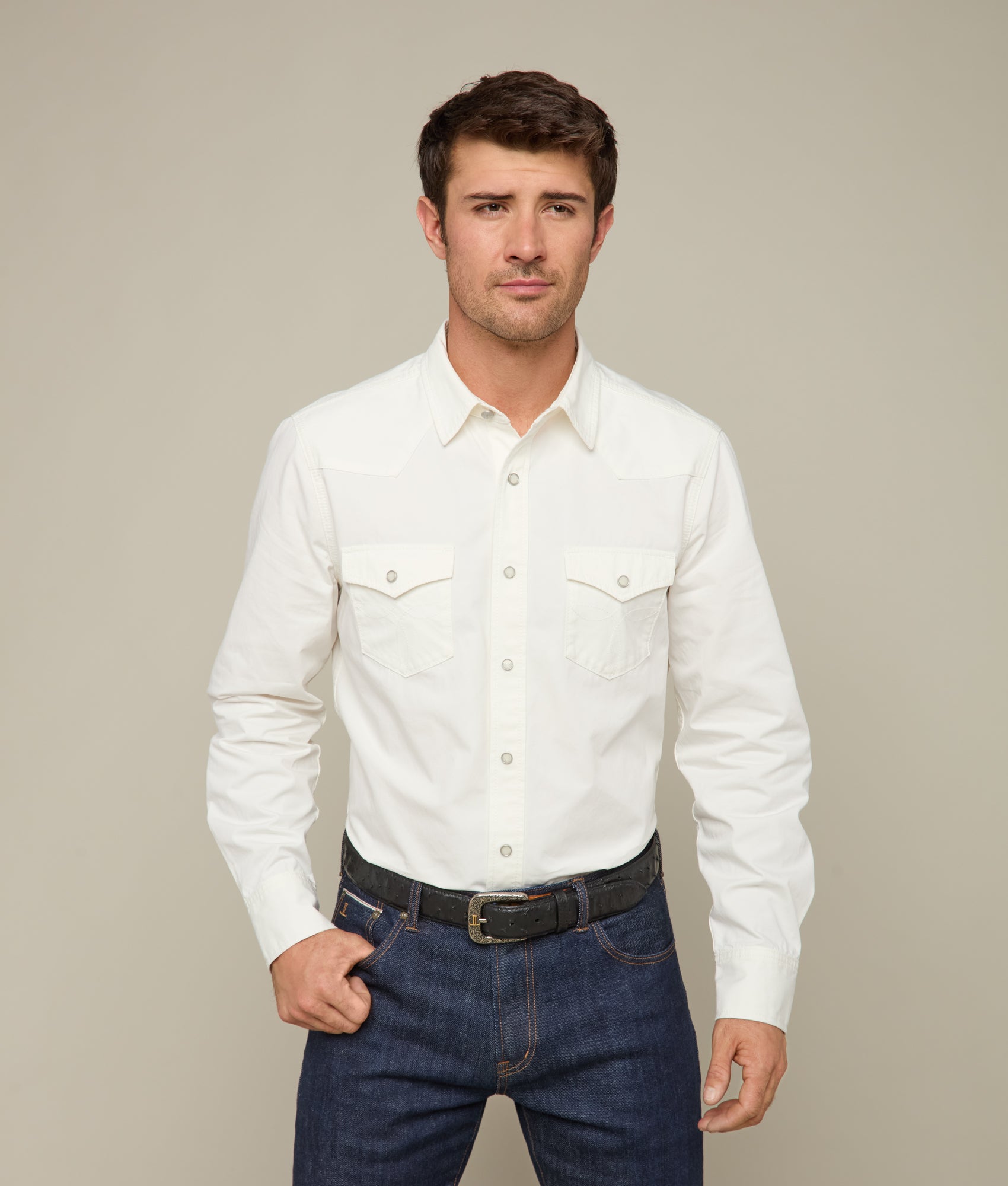 Jacob Men's Casual Shirt - 100% Cotton Canvas Button Down Shirt for Business Casual & Outdoor Wear