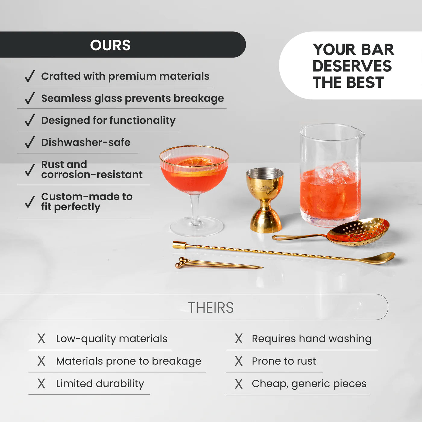 Premium 14-Piece Black Mixologist Bar Set - Cocktail Shaker, Jigger, Strainer & More - Perfect for Home Bars, Parties & Professional Bartenders