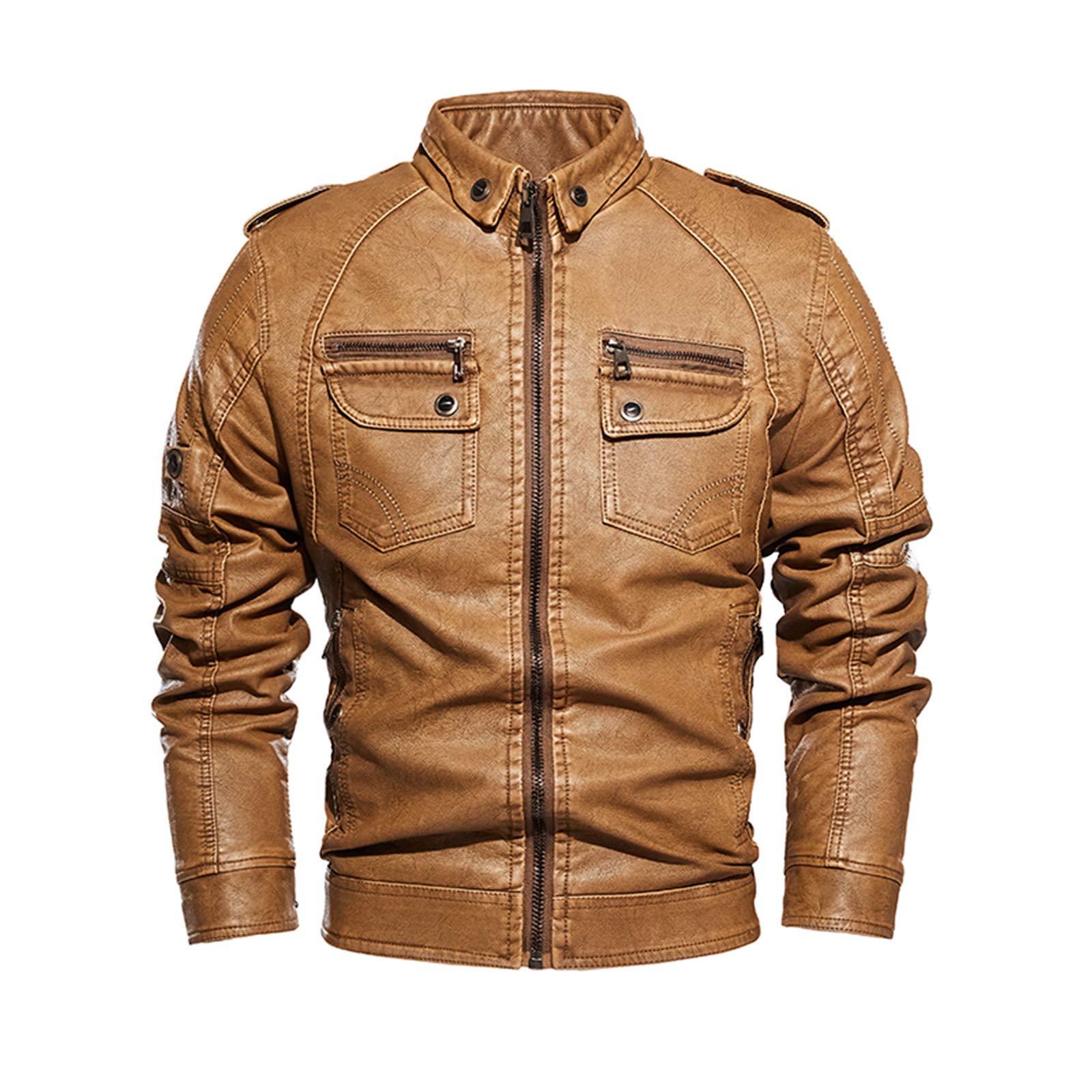Men's Plus Size Camouflage Thickening Blouse Coat - Winter Warm Fitted Denim Jacket for Outdoor Activities & Casual Wear
