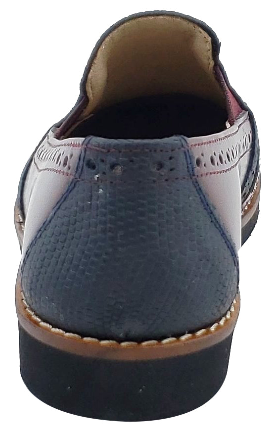 Maria Catalan Boys & Girls Burgundy Smooth Slip-On Moccasin Loafers - Comfortable Casual Shoes for School, Playdates & Everyday Wear