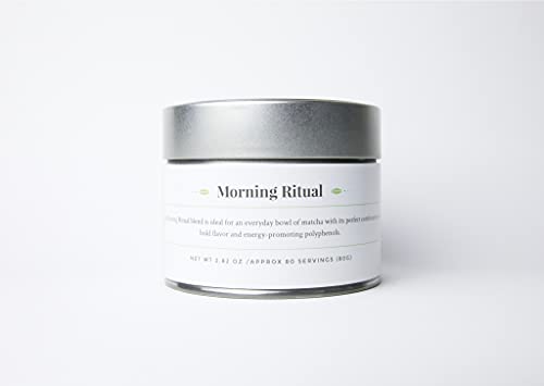 Premium Japanese Matcha Green Tea Powder - Ceremonial Grade, Organic, 80g (2.82oz) for Energy Boost & Focus - Perfect for Morning Rituals, Tea Ceremonies, and Healthy Lattes
