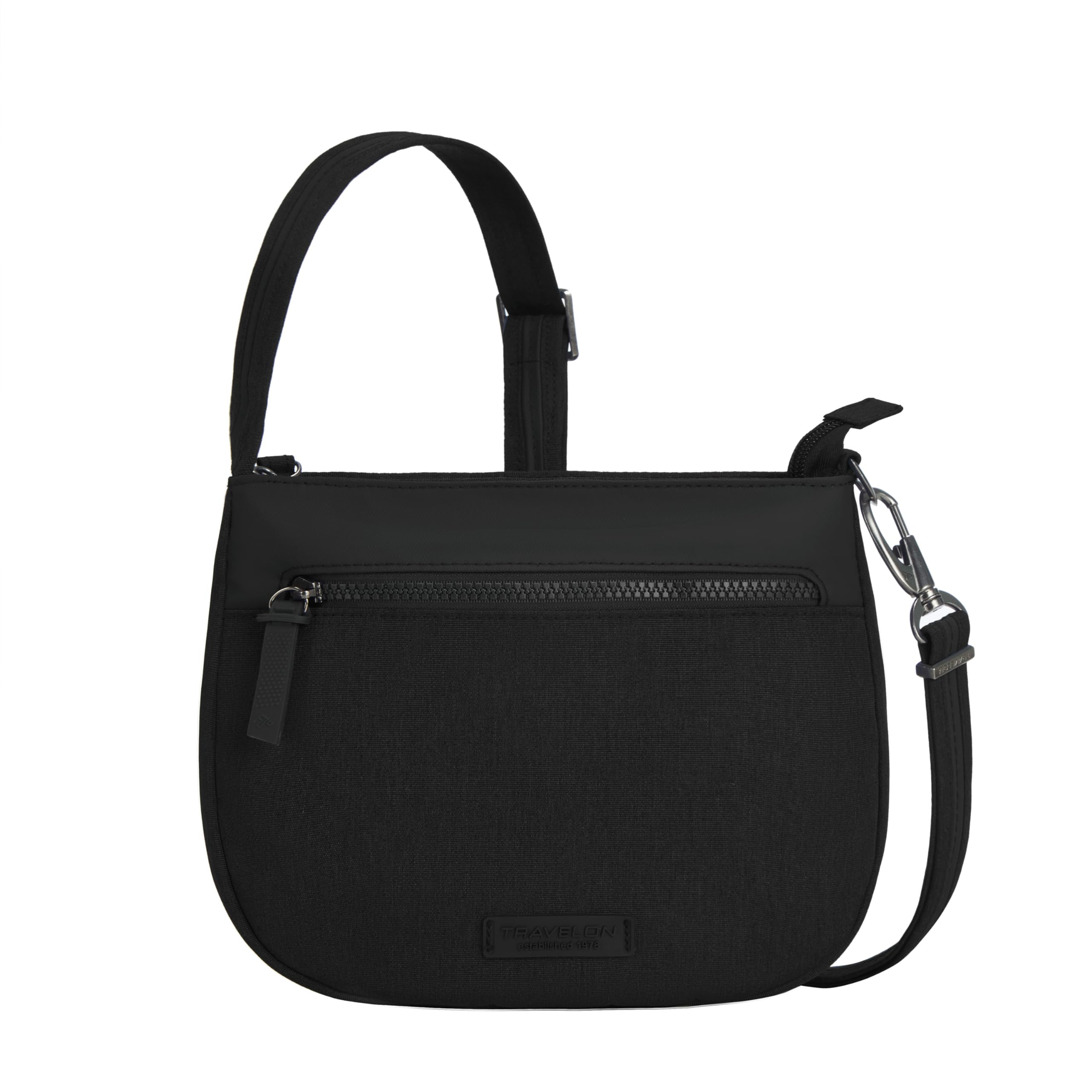 Travelon Anti-Theft Metro Saddle Crossbody Bag for Women - Secure RFID Blocking Purse with Adjustable Strap - Perfect for Travel, Commuting & Daily Use