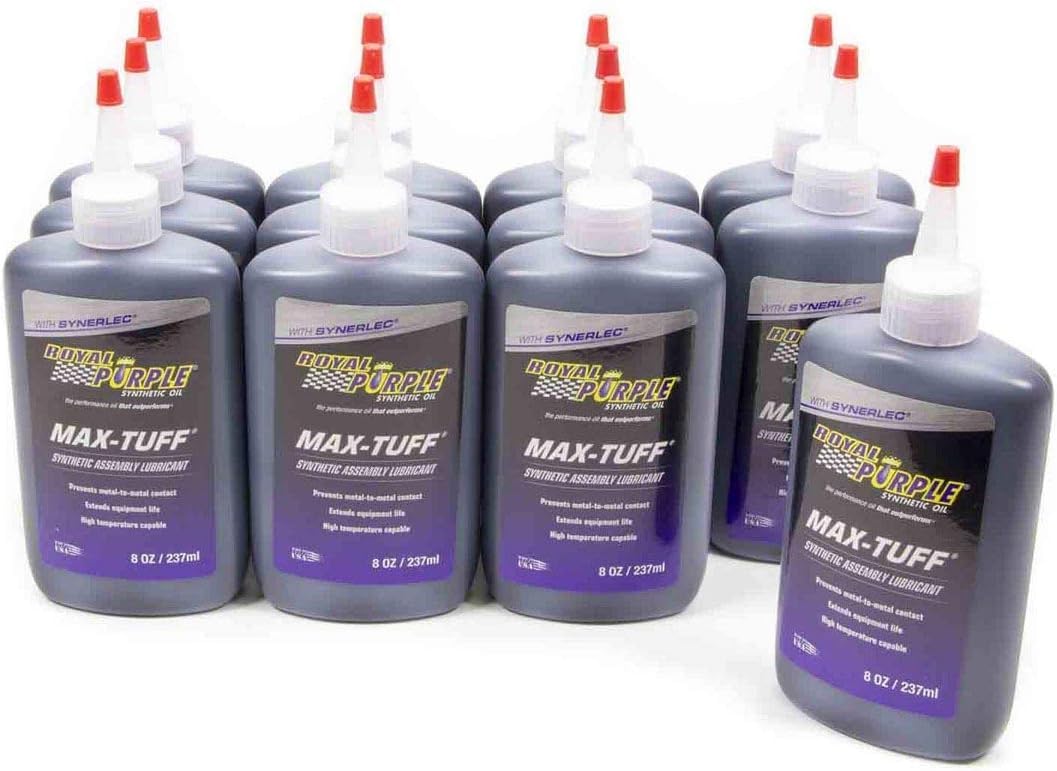 Royal Purple Max-Tuff High Performance Assembly Lube - 8 oz Bottle (Case of 12) - Premium Engine Lubricant for Motorcycle, Automotive & Marine Applications - Buy in Bulk & Save