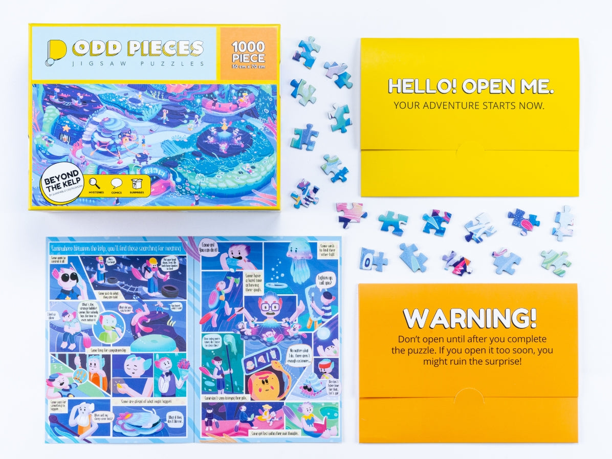 Beyond the Kelp | 1000-Piece Ocean Themed Jigsaw Puzzle for Adults - Perfect for Relaxation, Family Bonding & Home Decor