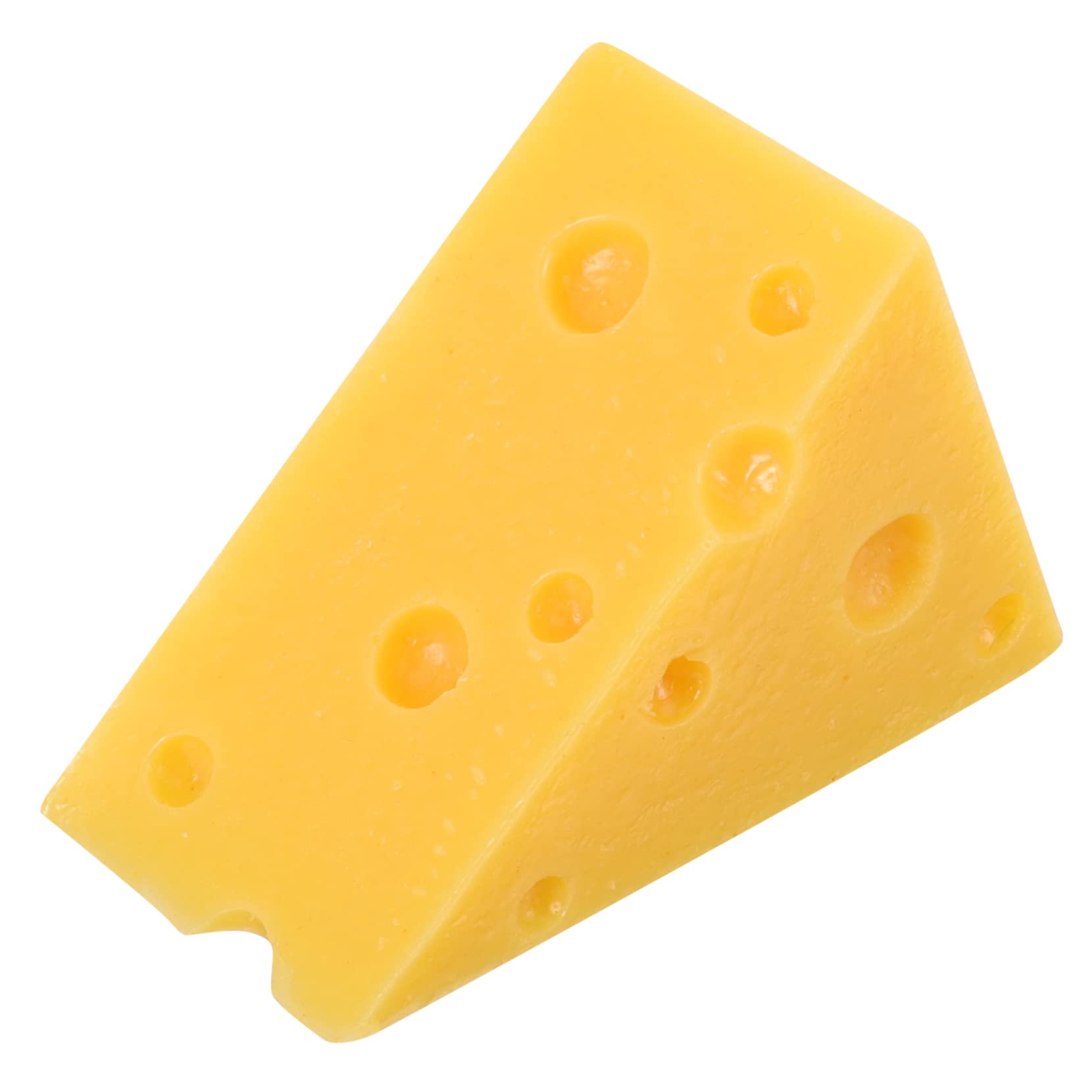 Mobestech 4pcs Realistic Simulation Cheese Model - Fake Cheese Toys for Kids, Pretend Play Food, Cake Display Prop, Artificial Dessert Decor, Perfect for Play Kitchen, Party Decor, and Educational Activities