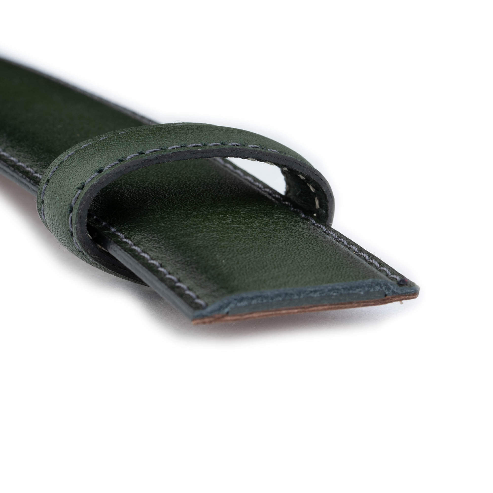Olive Green Leather Strap Replacement for Cartier Women's Belt Buckle | Genuine Leather Accessory for Fashion & Everyday Wear