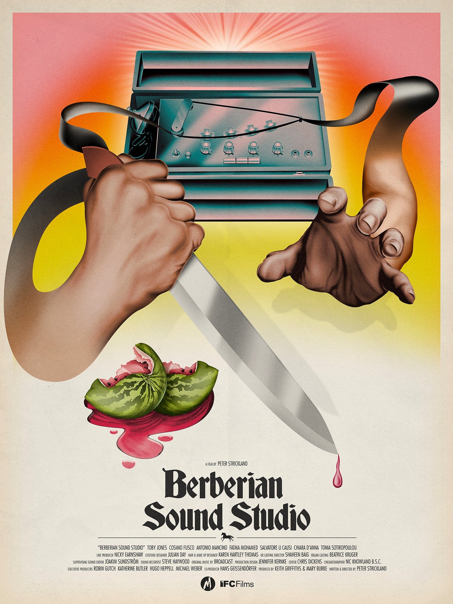 Berberian Sound Studio Movie Poster - Vintage Horror Film Art Print for Home Theater & Office Decor - Perfect for Movie Lovers & Collectors