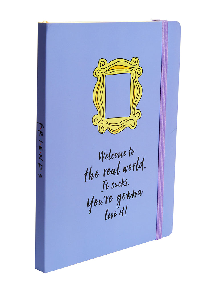 Friends TV Show Inspired Yellow Frame Softcover Notebook - Perfect for Journaling, Note Taking, and Gifts for Friends Fans - Ideal for School, Office, and Home Use