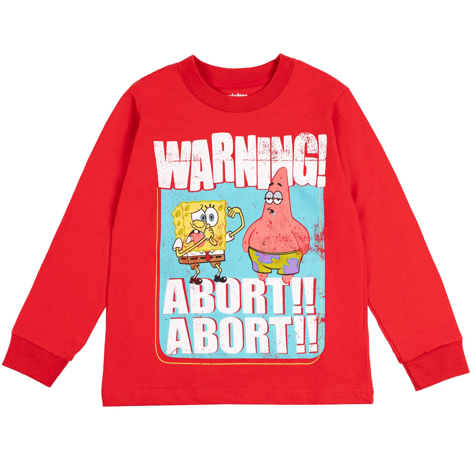 SpongeBob SquarePants Patrick Star 2-Pack Boys' Graphic T-Shirts - Gray & Red - Size 5 - Cartoon Character Tees for Kids Playdate, Birthday Party & Casual Wear