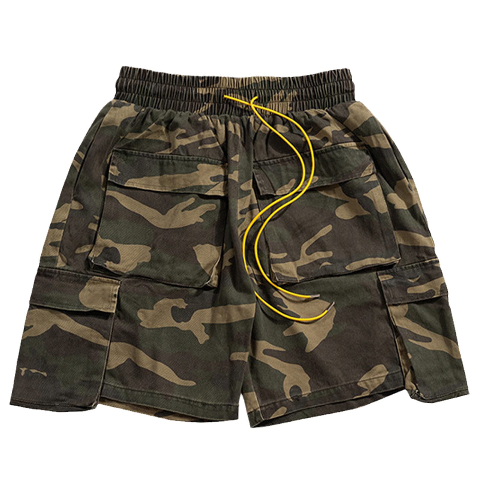 Women's Camouflage Cargo Shorts with Multiple Pockets - Streetwear Casual Style Shorts for Outdoor Activities, Hiking, and Everyday Wear