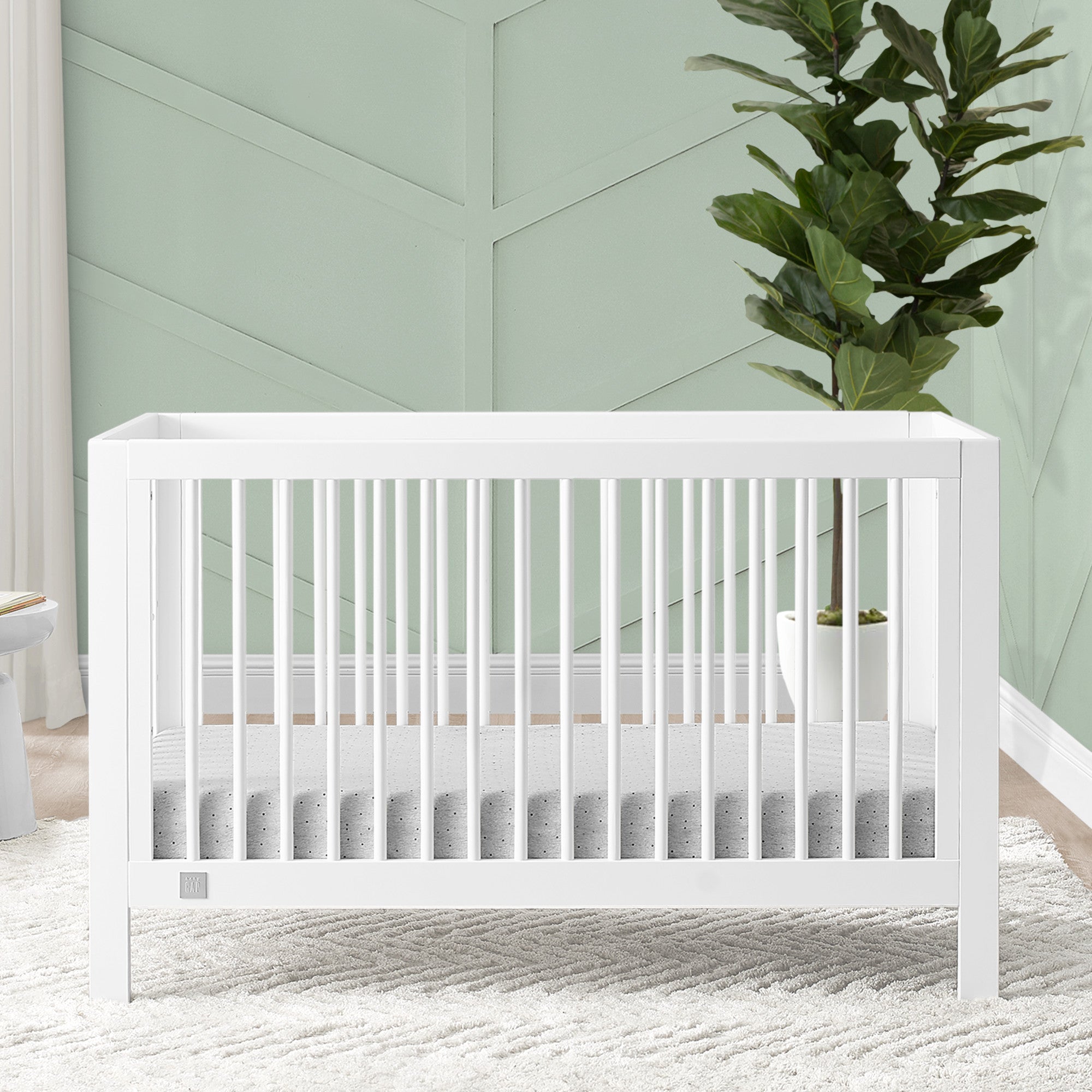 BabyGap Charlie 6-in-1 Convertible Crib - Grow with Your Child from Newborn to Toddler | Safe Nursery Furniture for Modern Baby Rooms