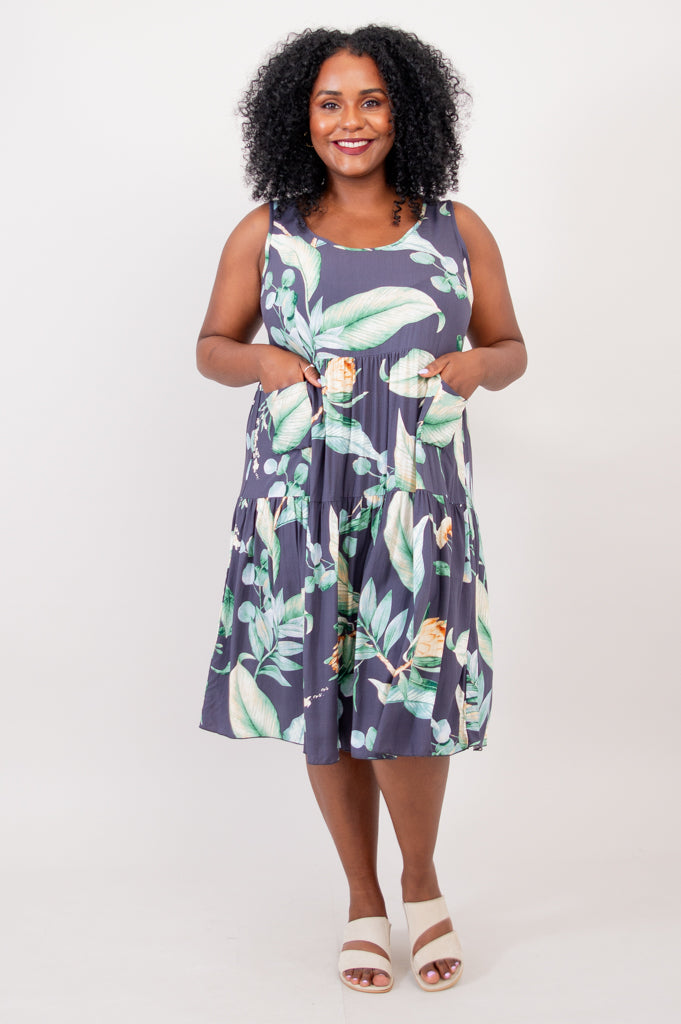 Kayana Women's Dress - Elegant Flowy Summer Dress with Short Sleeves & V-Neck | Perfect for Casual Wear, Beach Vacation, and Date Night Outfits
