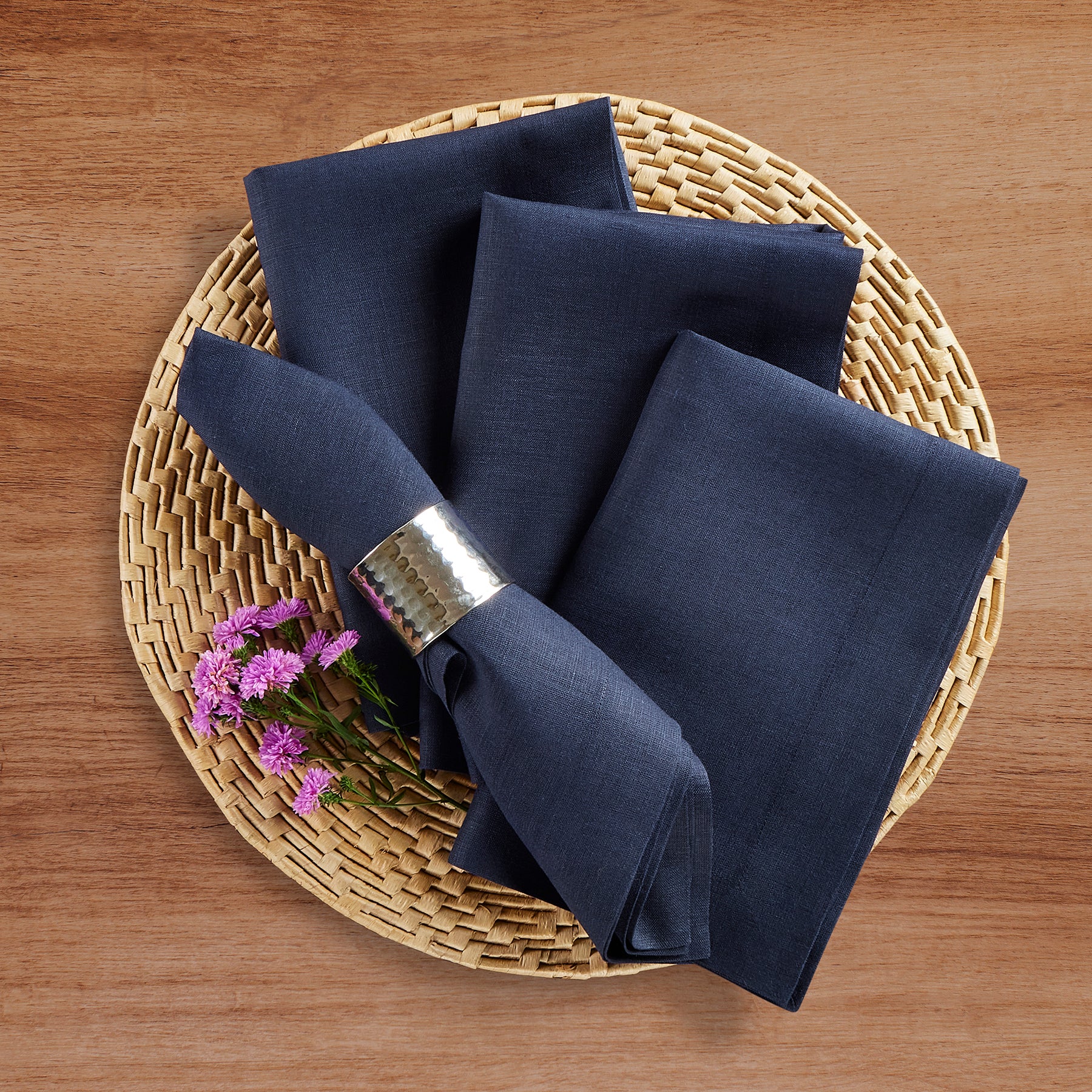 Premium Linen Napkins for Dining - Eco-Friendly & Elegant Table Linens for Weddings, Parties, and Everyday Use