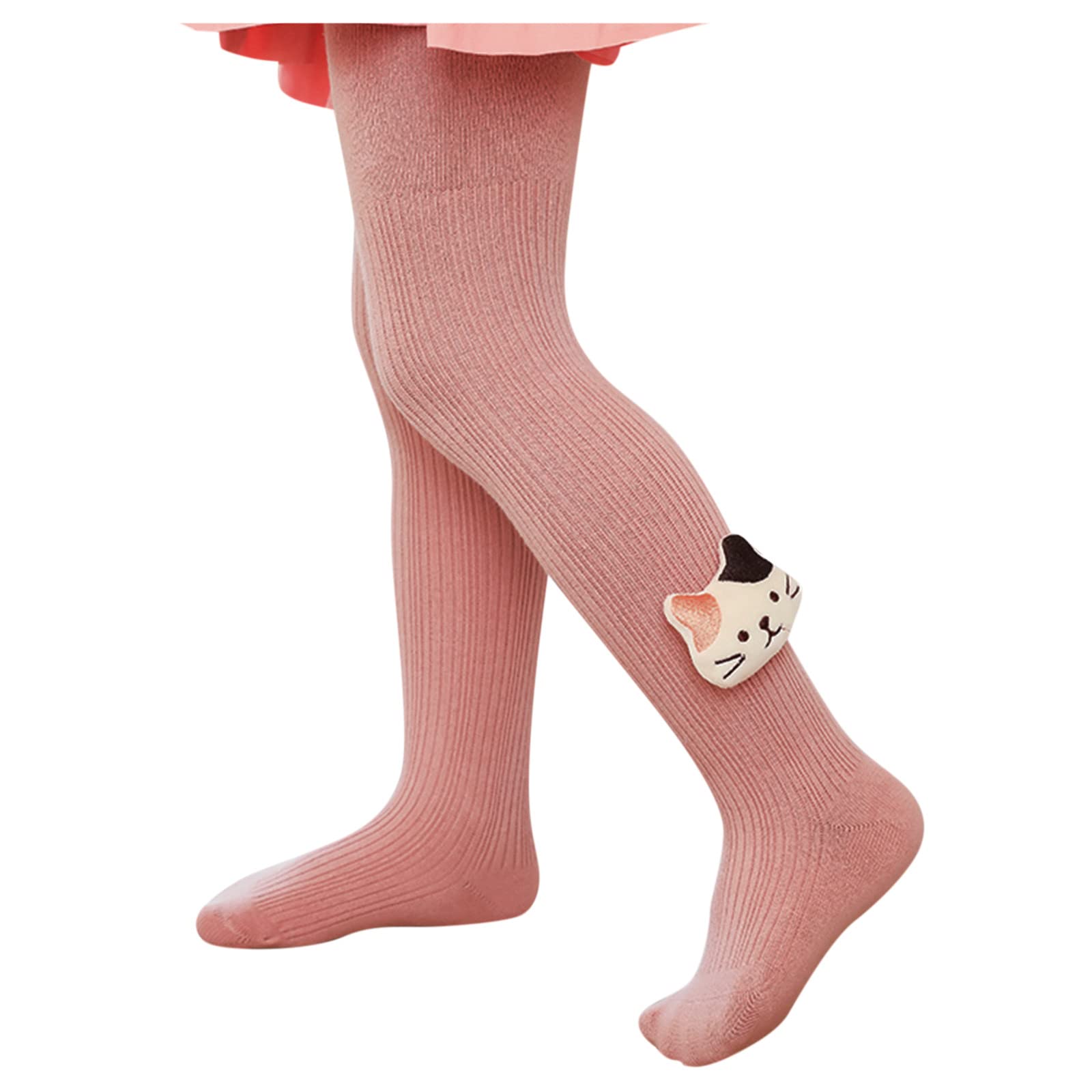 Misaky Baby Tights for Girls - Soft Cotton Thick Leggings & Knit Socks - Warm Infant Toddler Stockings & Newborn Pants - Perfect for Playtime, Winter Outfits and Daycare Comfort