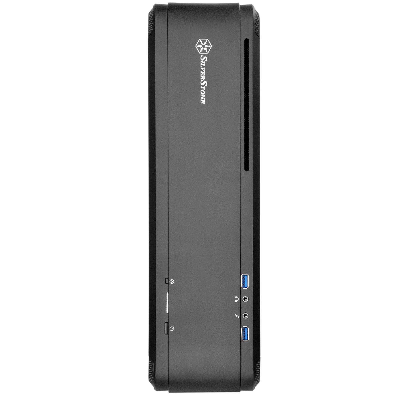 SilverStone Technology FTZ01B Black Aluminum Mini-ITX/DTX Small Form Factor PC Case with PCI-E Riser & Low Profile Fans - Compact Gaming & Home Theater Computer Builds