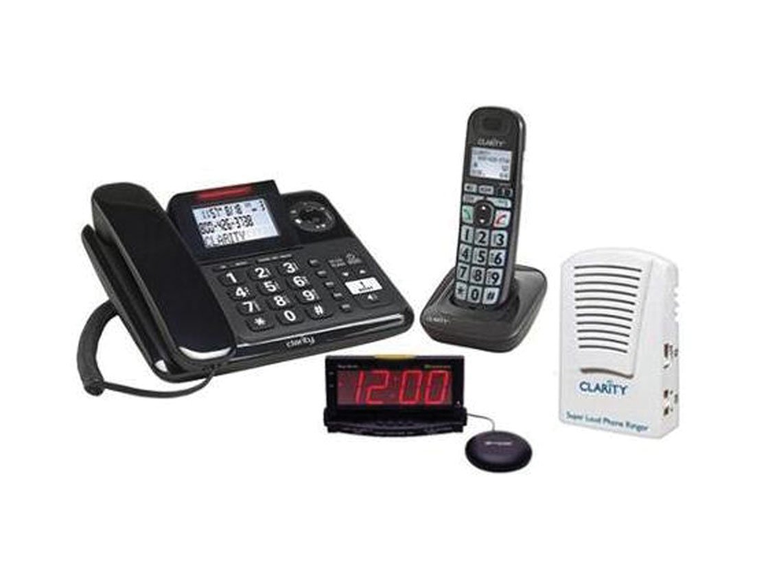 Clarity 55173 Super Loud Phone Ringer 95dB - White | Amplified Telephone Ring Signal for Seniors & Hearing Impaired | Home & Office Use