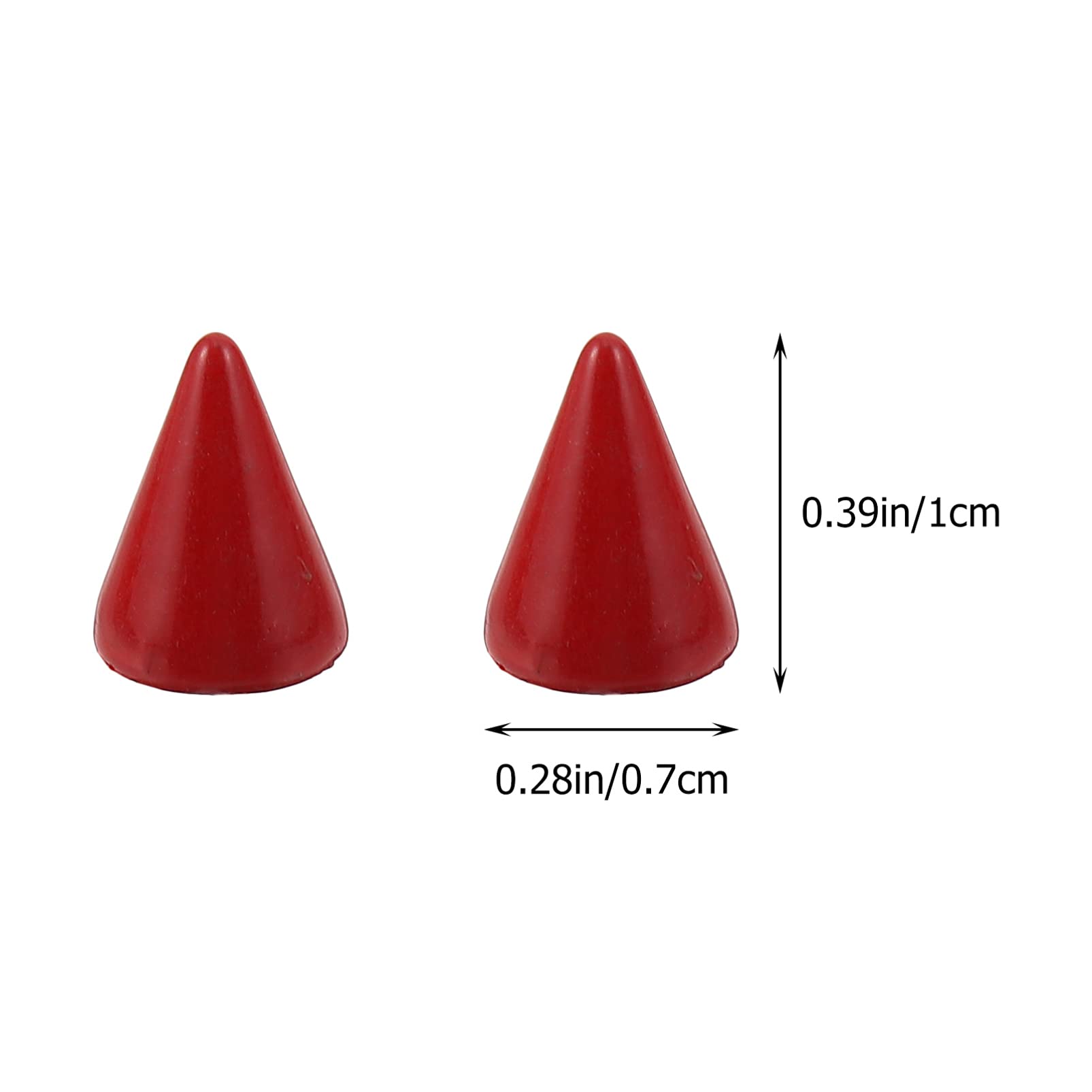 FOMIYES 100 Sets Cone Spikes & Screwback Studs for DIY Leather Shoes, Garment Bags, Red Backpacks - Punk Rivets for Crafting, Fashion Accessories & Punk Style Outfits