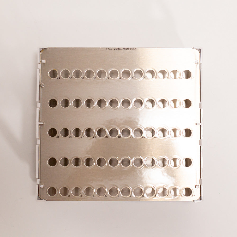 Foxy® R1 & R2 Microcentrifuge Tube Racks - Holds 60x 1.5mL Tubes | Lab Organization & Sample Storage for PCR, DNA, RNA Experiments | Perfect for Research Labs, Universities & Medical Facilities