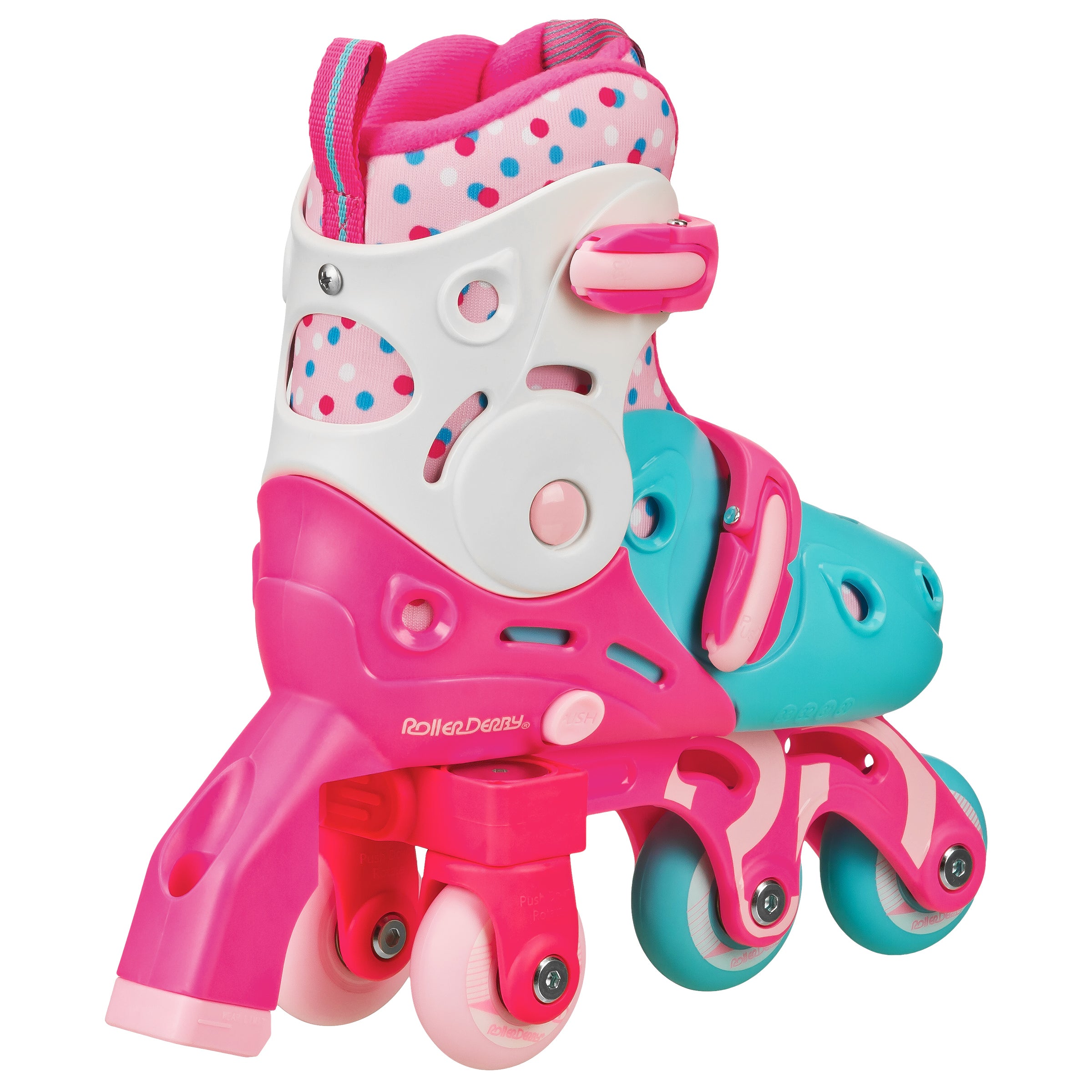 Adjustable Roller Skates for Girls - Switch Style with Light-Up Wheels - Perfect for Indoor & Outdoor Skating, Birthday Gifts, and Fun Exercise