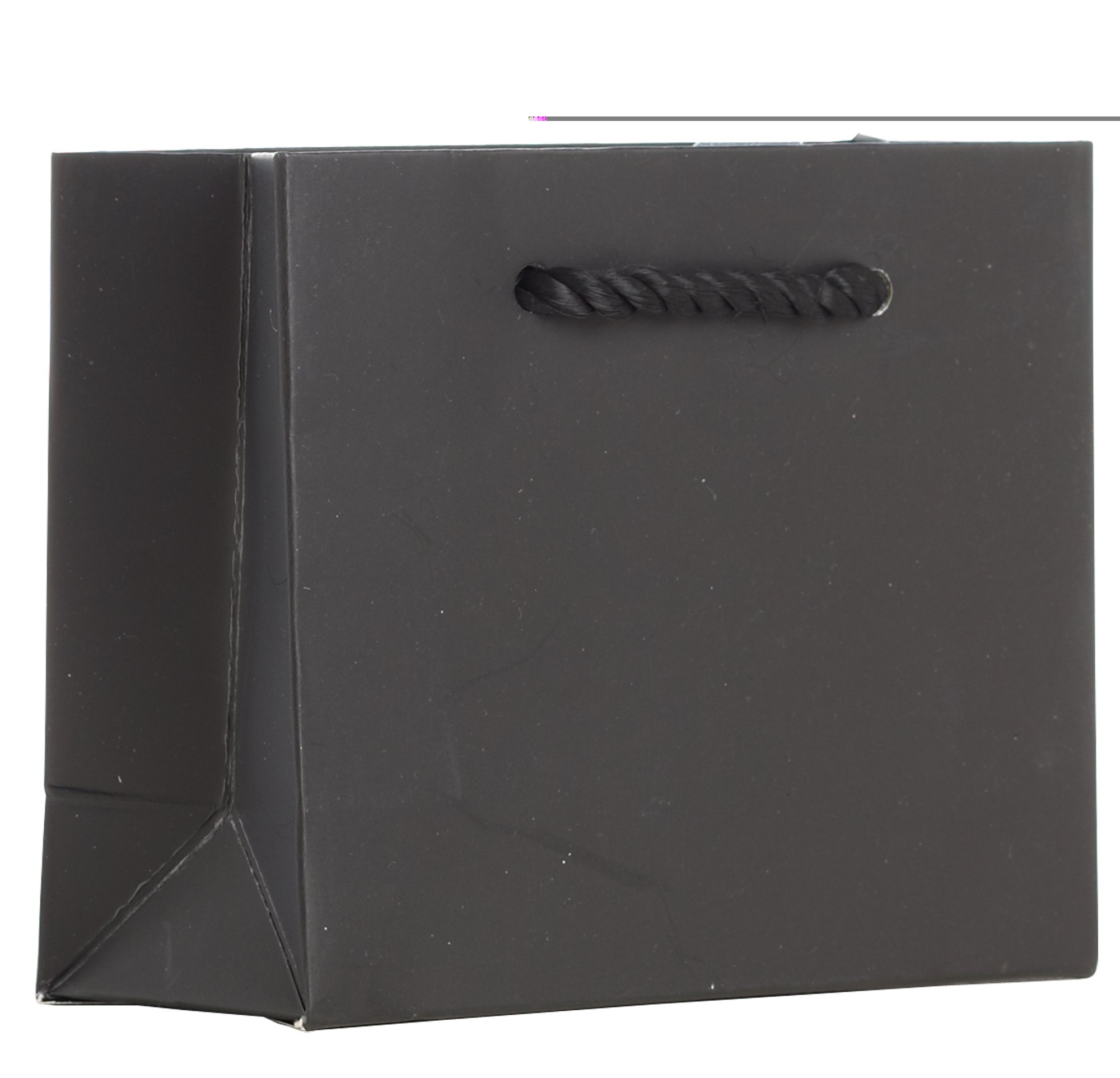 Jillson Roberts 120-Count Black Matte Tiny Tote Gift Bags for Party Favors & Events