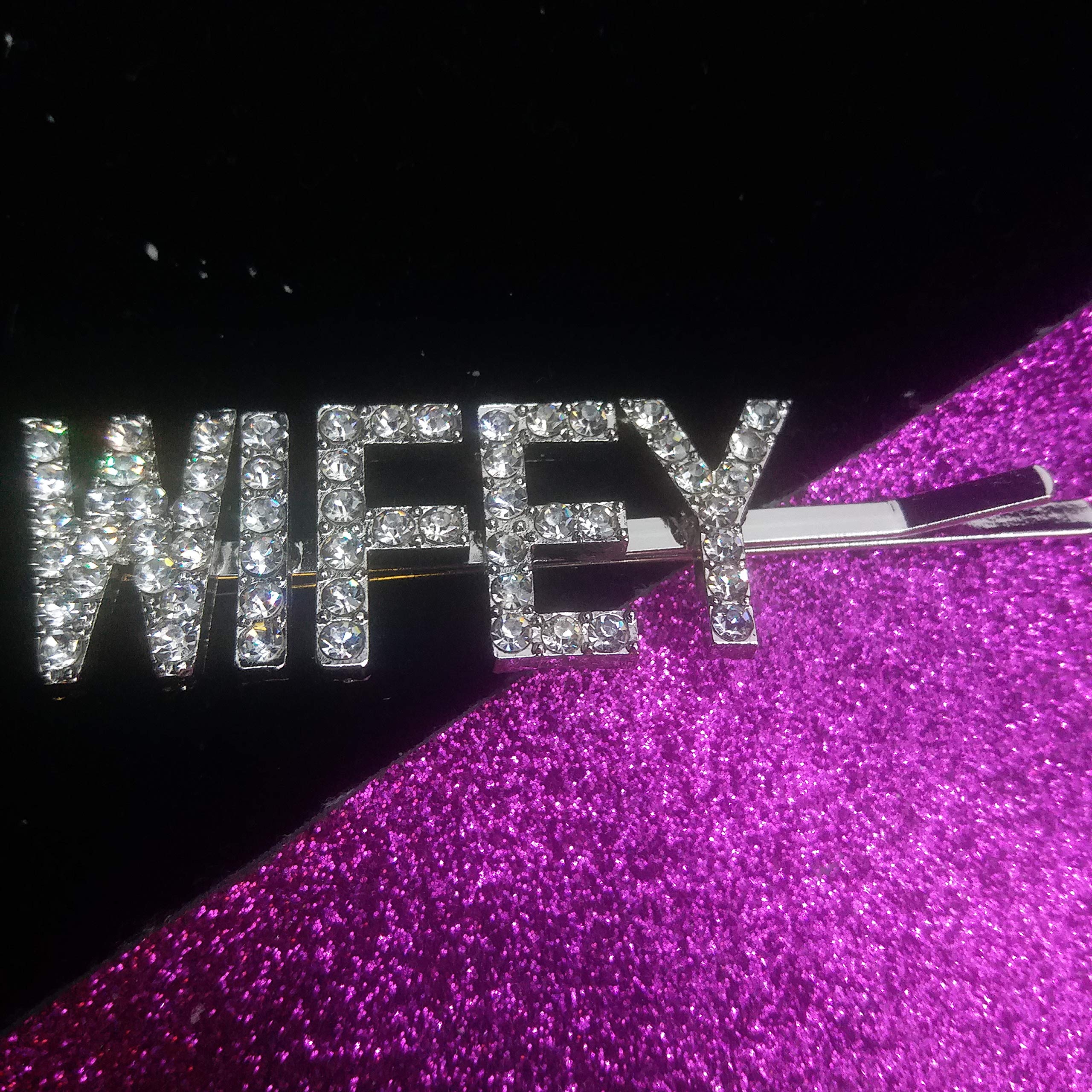 Blingbling WIFEY Hair Clips - Rhinestone Letters Hairpins for Women | Wedding & Party Accessories